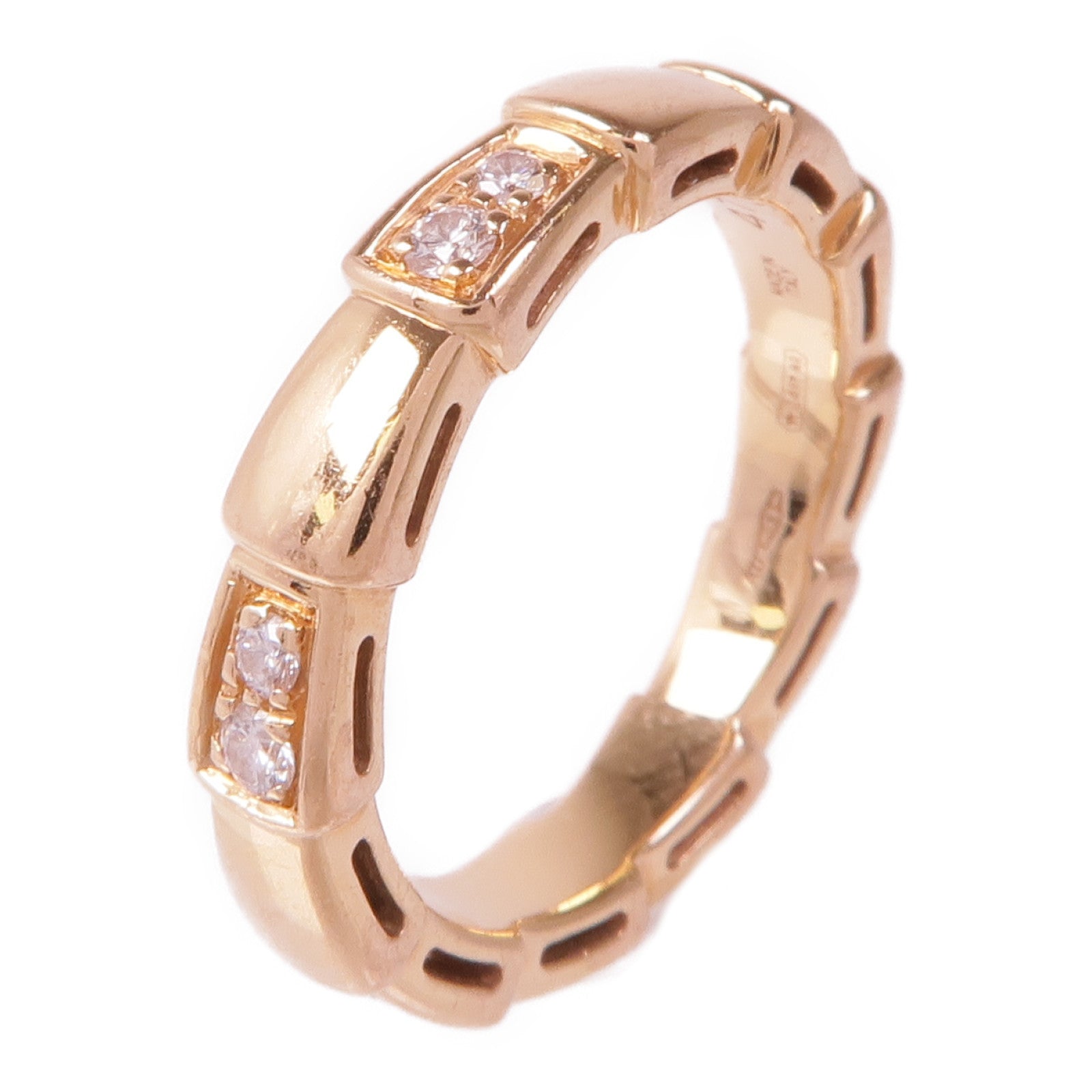 BVLGARI 18K玫瑰金Ring戒指US#4.25/BVLGARI#47