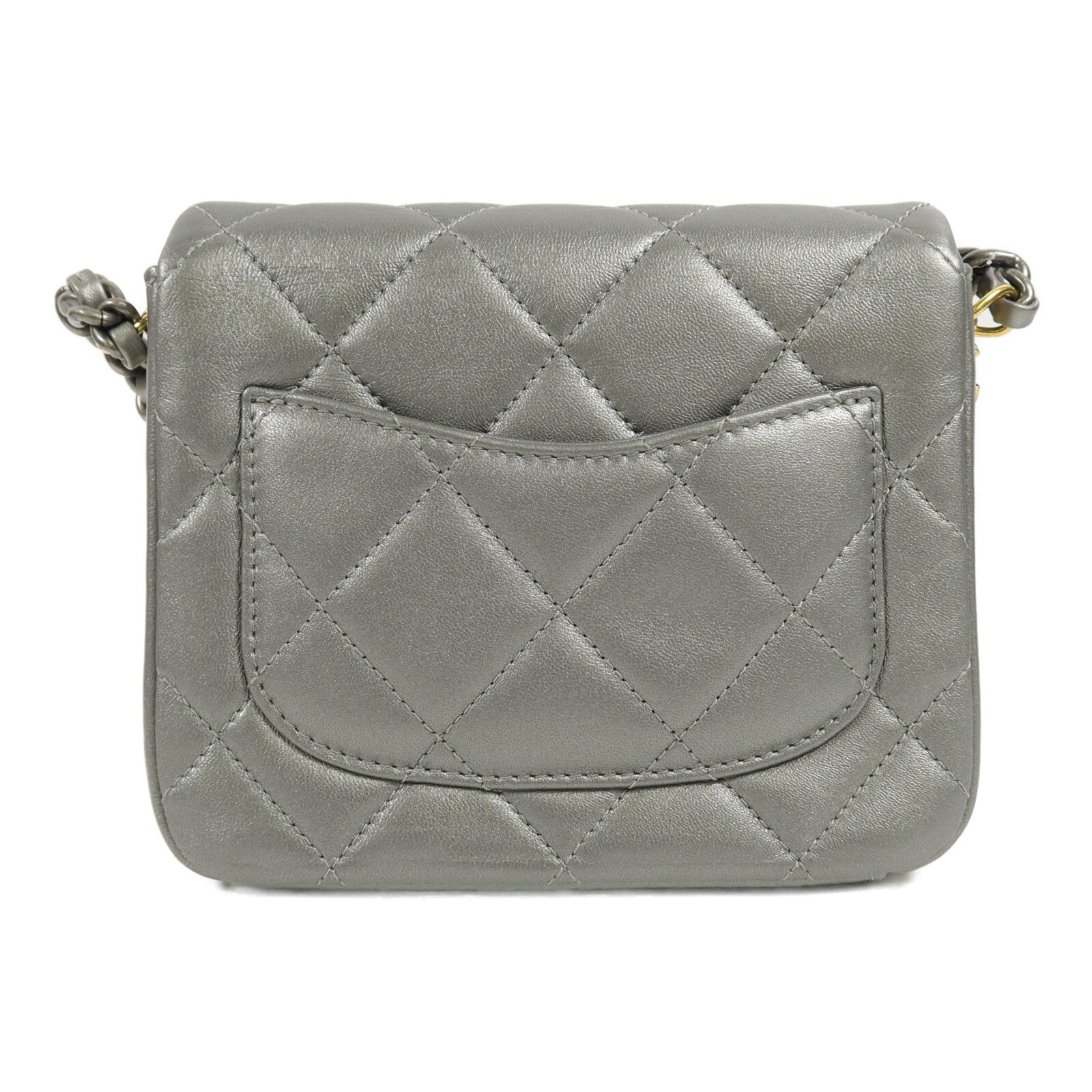 CHANEL 牛皮皮革Chain Shoulder鏈帶肩背袋