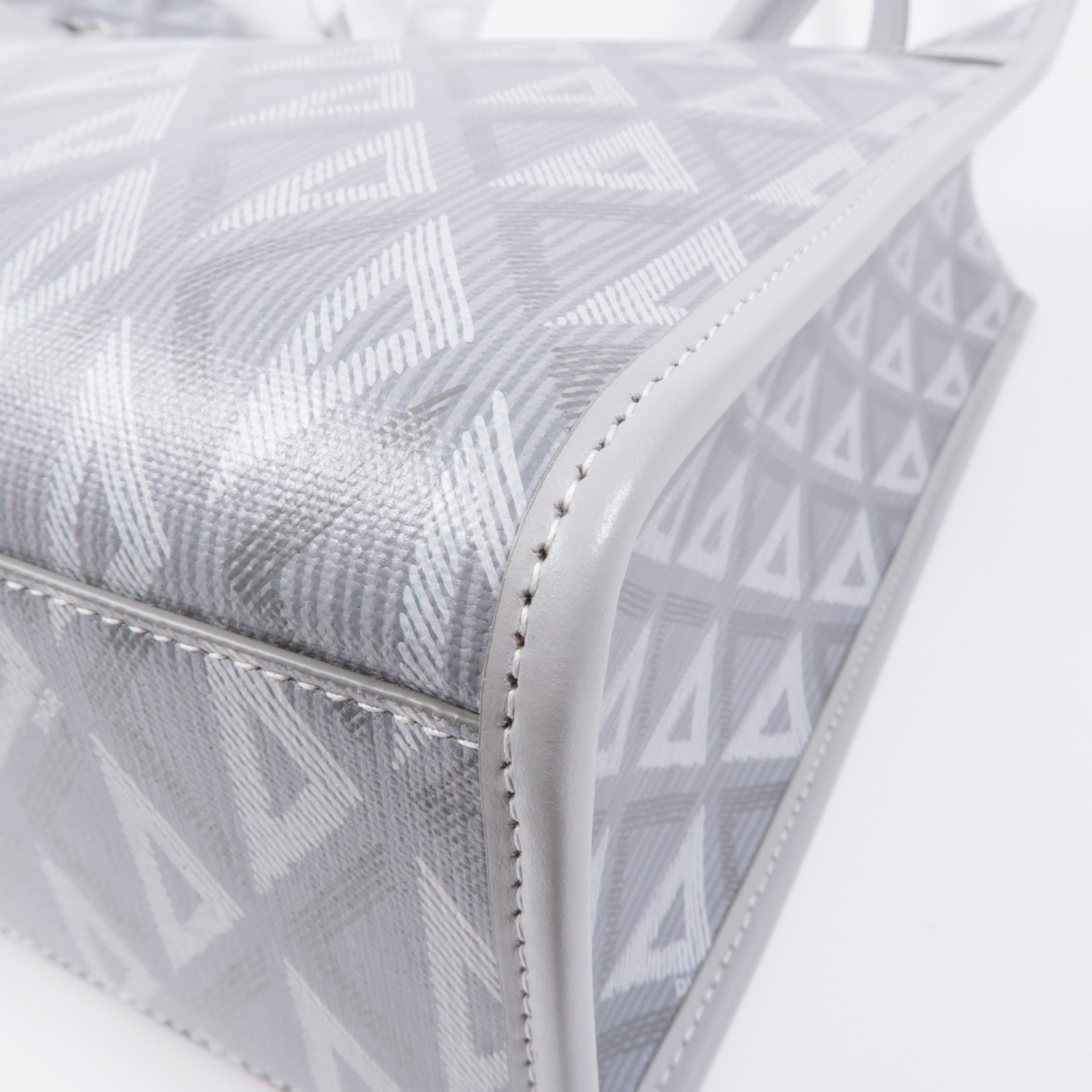 Dior 塗層帆布Shoulder Tote銀扣肩背袋/手挽袋