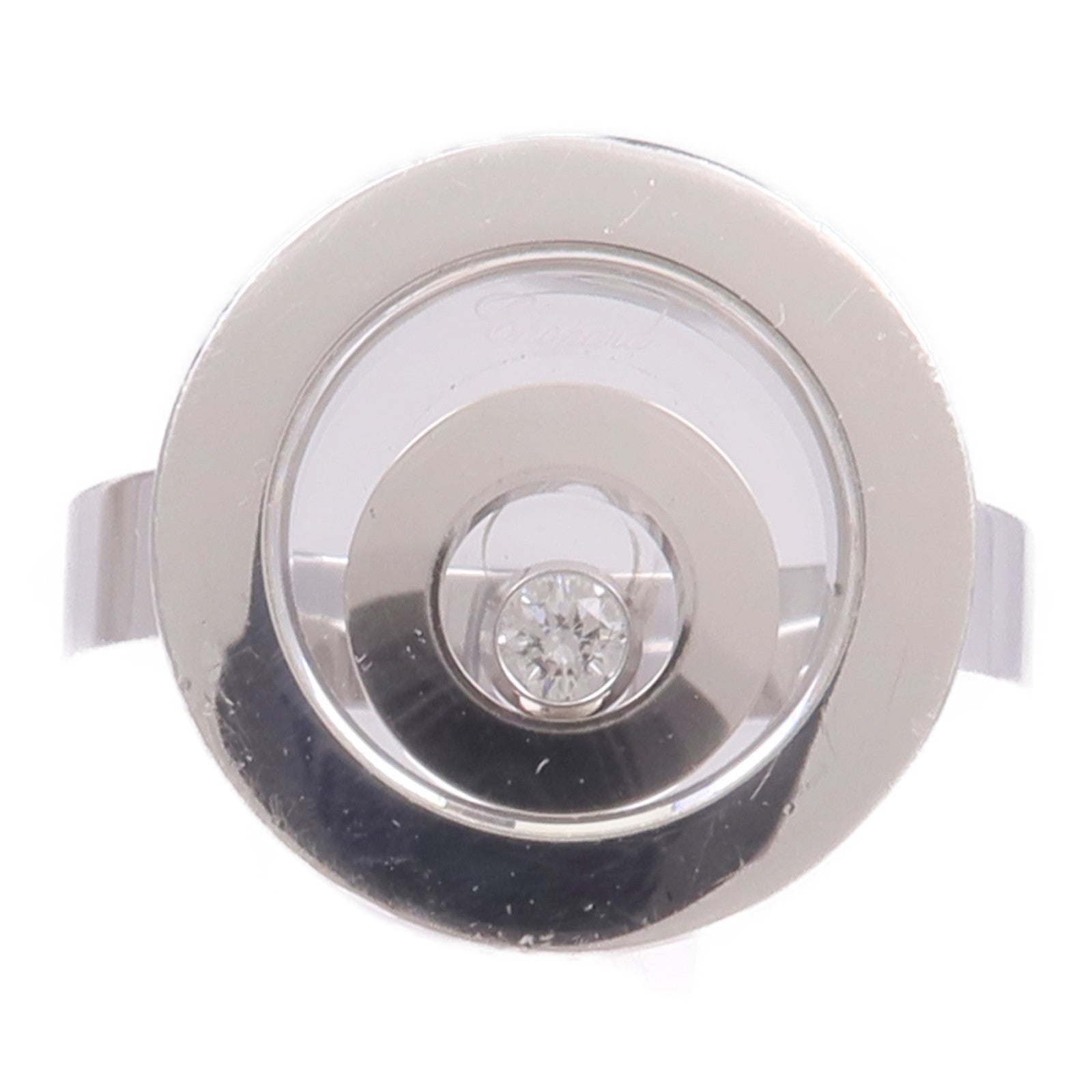 Chopard 18K白金Happy Diamond戒指US#6.5