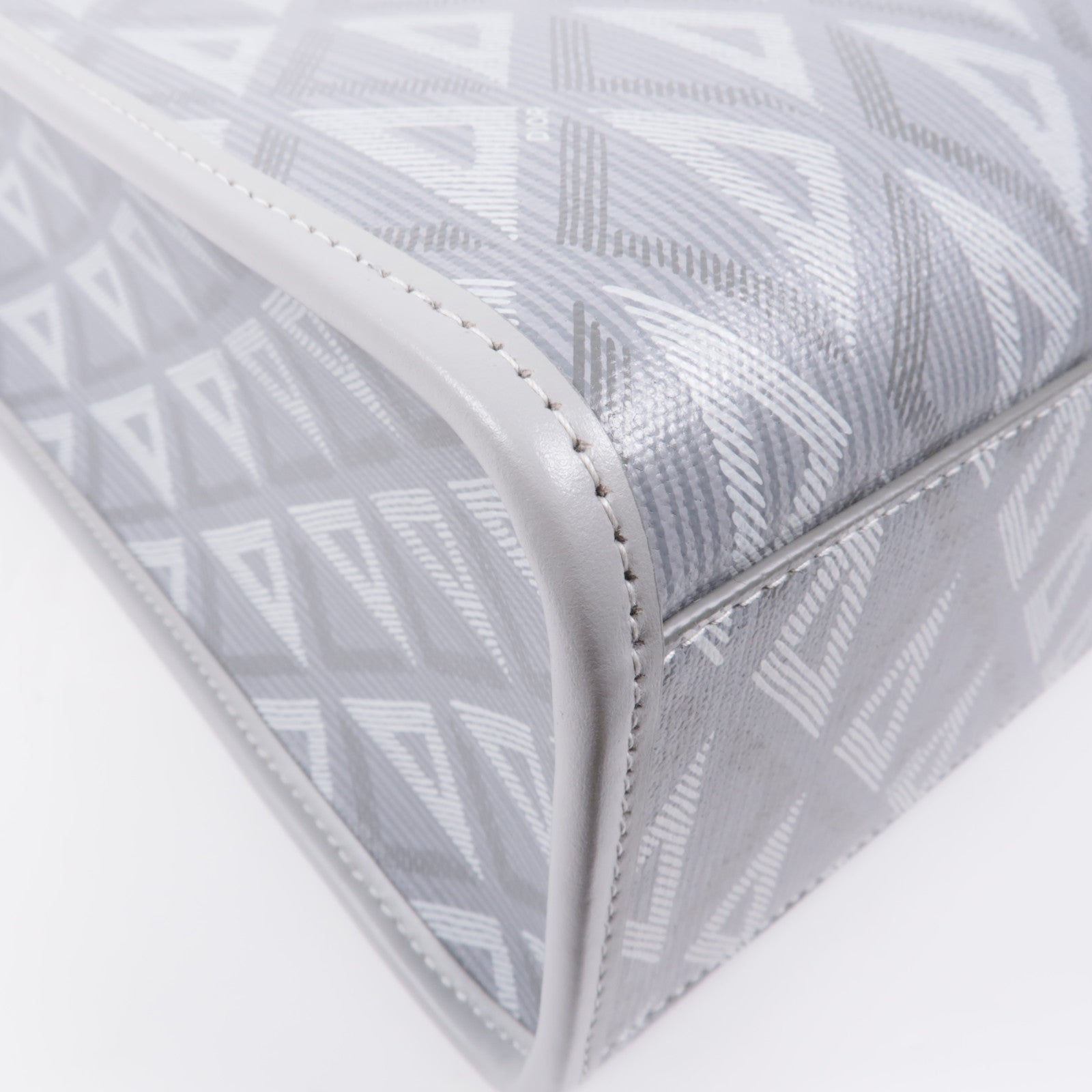 Dior 塗層帆布Shoulder Tote銀扣肩背袋/手挽袋