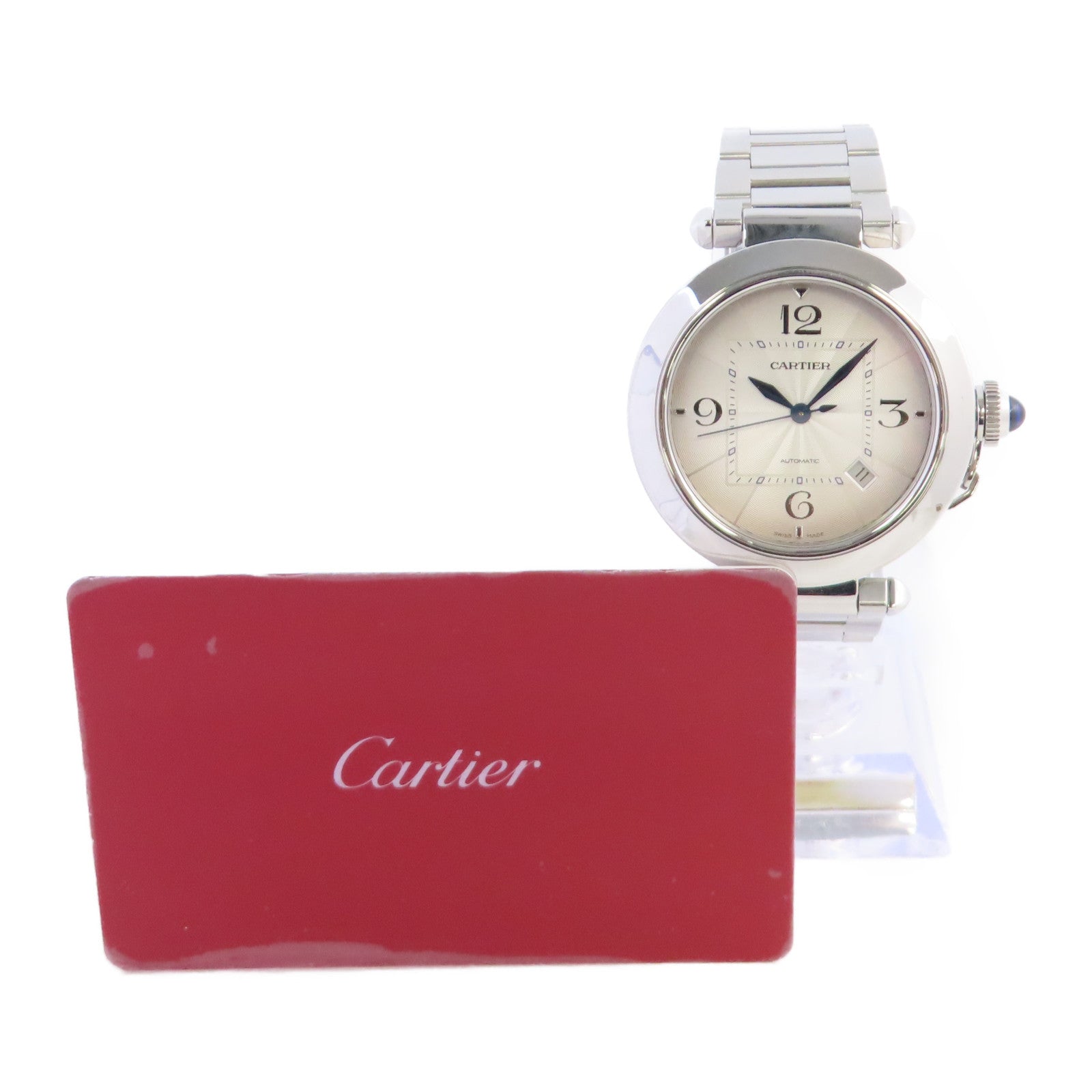 CARTIER Pasha Automatic Watch WSPA0009 Stainless Steel Grey