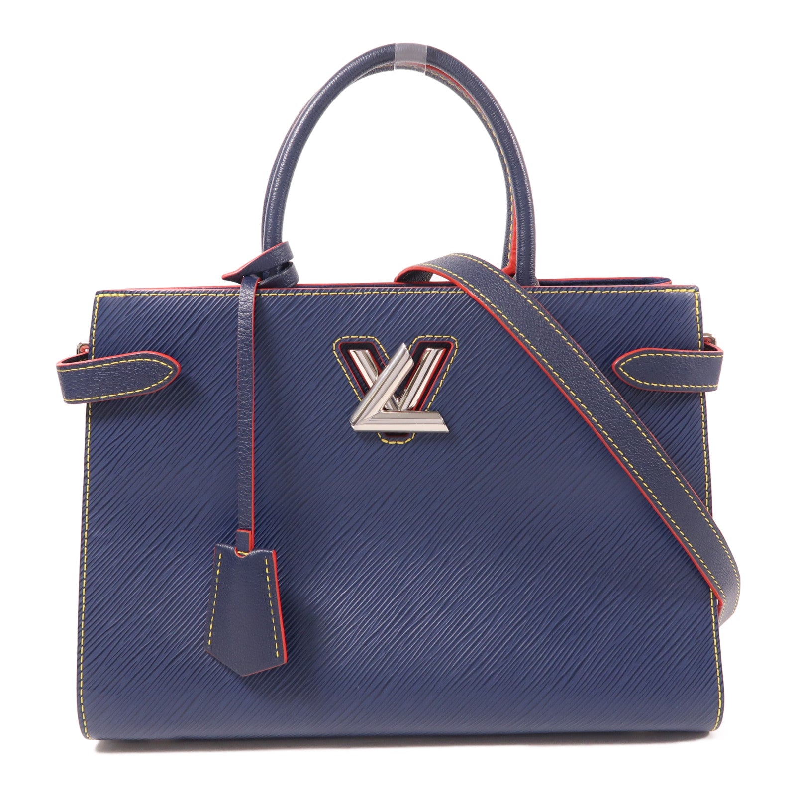 LOUIS VUITTON Epi Twist Bag銀扣手挽肩背兩用袋