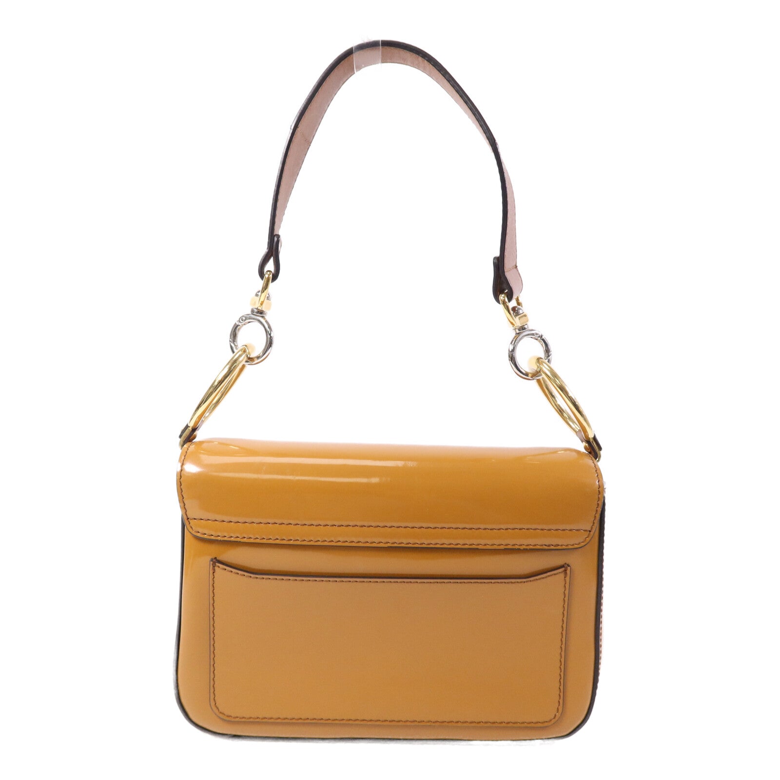 Chloe 漆皮皮革Shoulder Bag金扣肩背袋