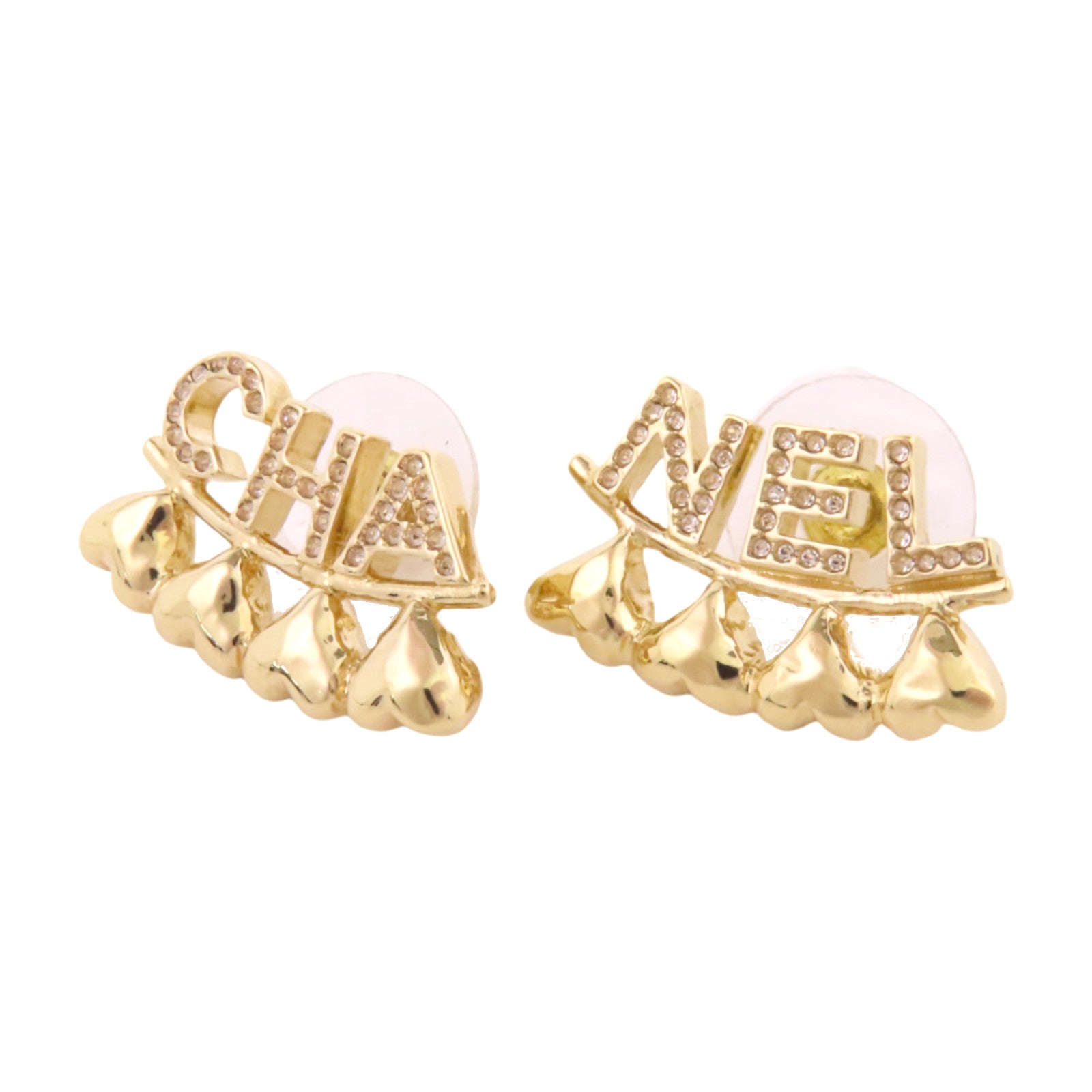 CHANEL 【激減優惠】金屬/水鑽Chanel Earrings金扣耳環