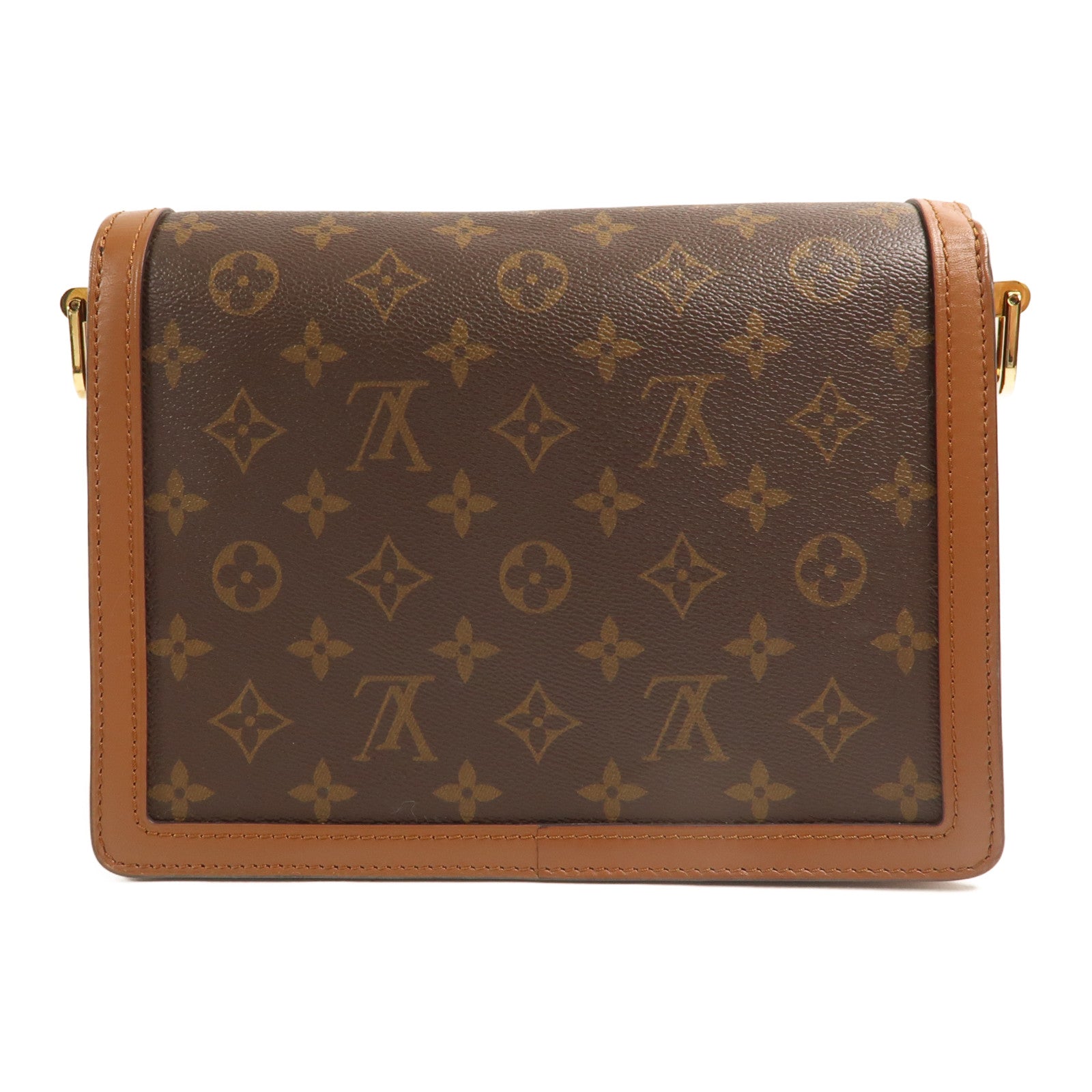 LOUIS VUITTON LV GHW Dauphine MM Crossbody Shoulder Bag M45958 Monogram Revers
