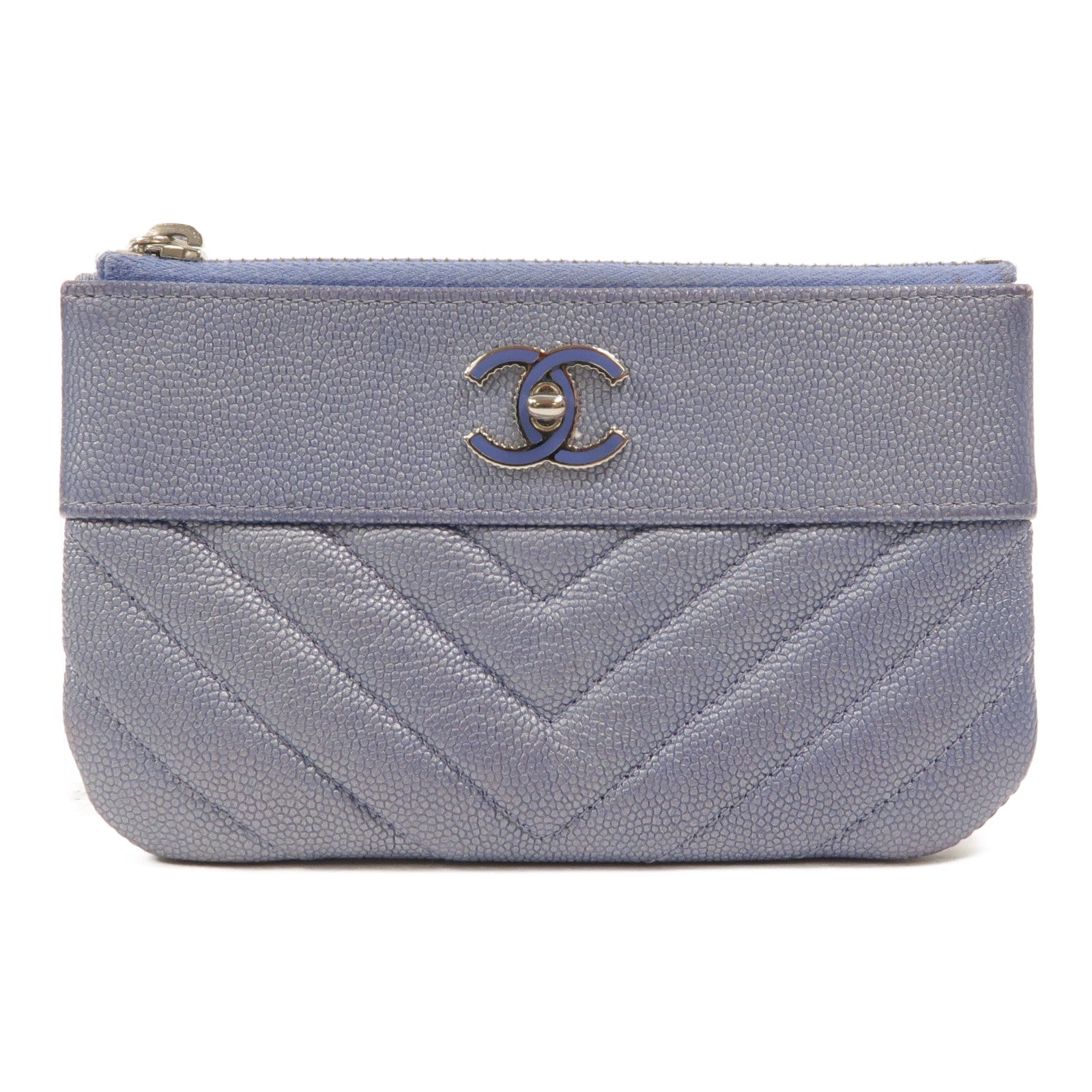 CHANEL 牛皮皮革Mini O Case Pouch零錢包