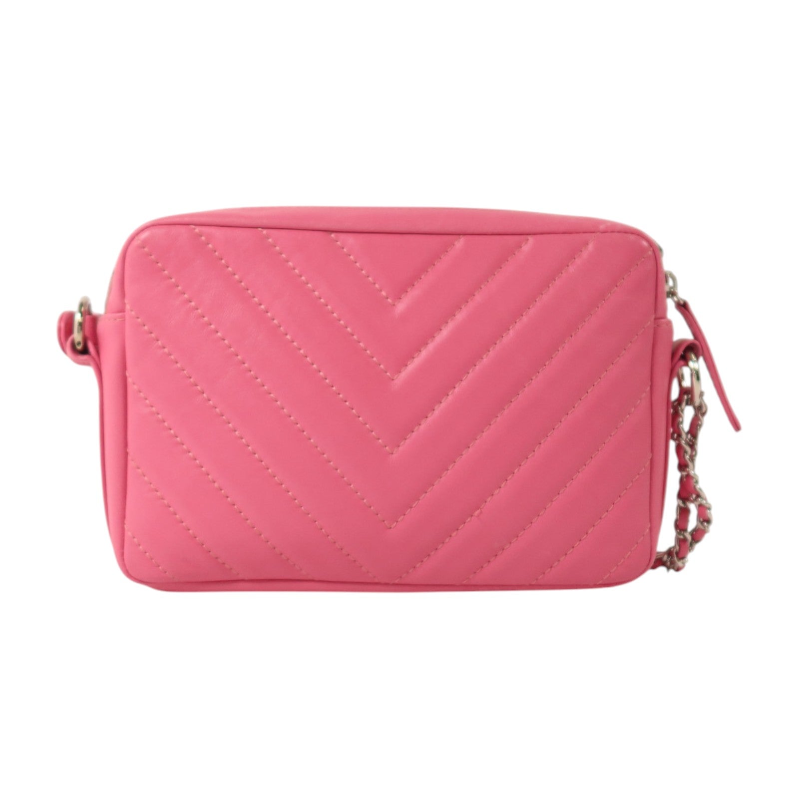 CHANEL 【激減優惠】羊皮皮革Chain Shoulder銀扣鏈帶肩背袋