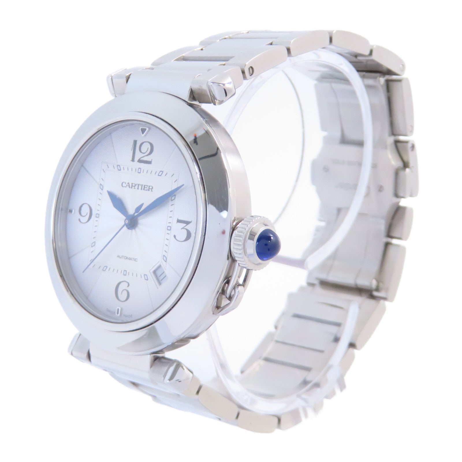 CARTIER Pasha Automatic Watch WSPA0009 Stainless Steel Grey