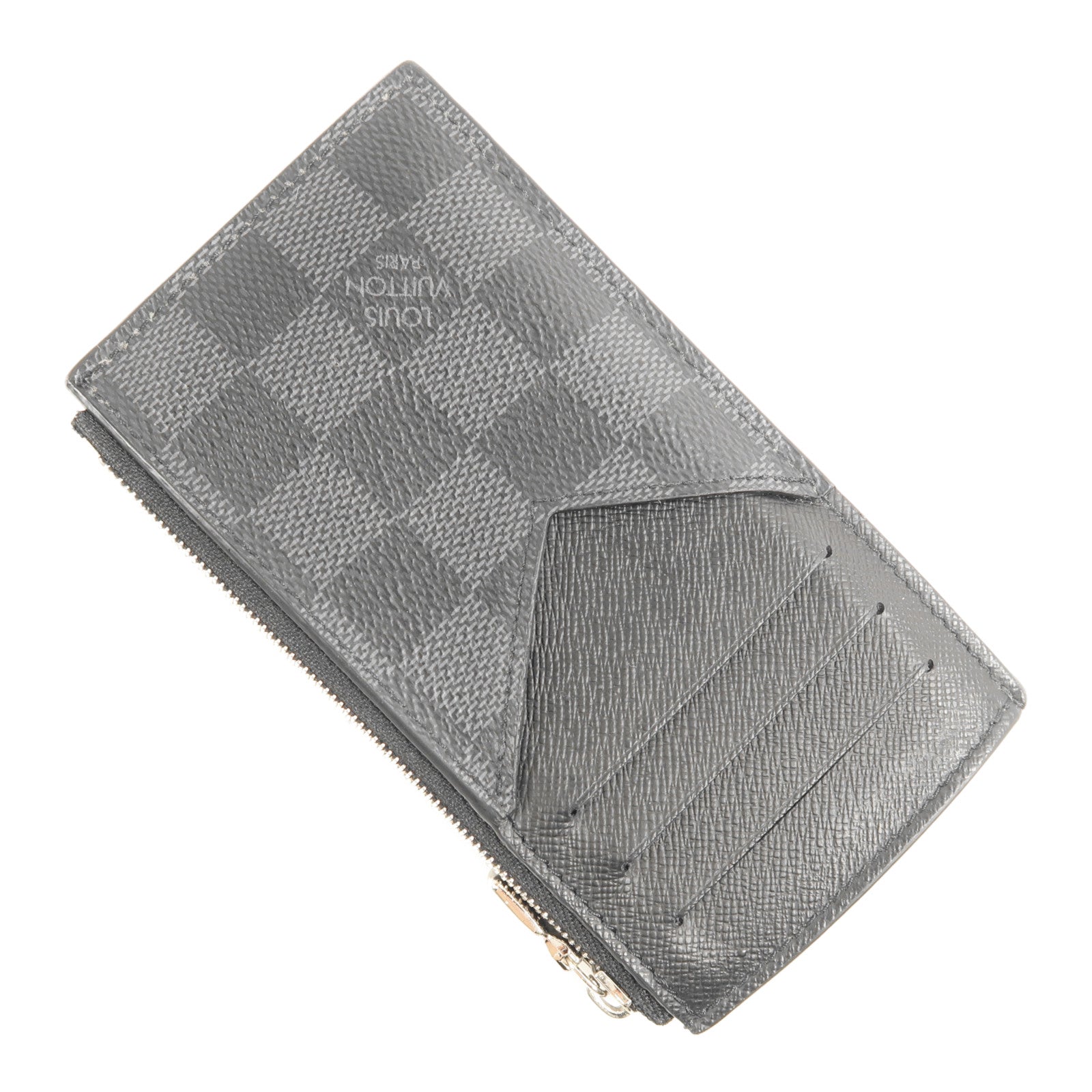 LOUIS VUITTON Damier Graphite Coin Card Holder銀扣零錢包