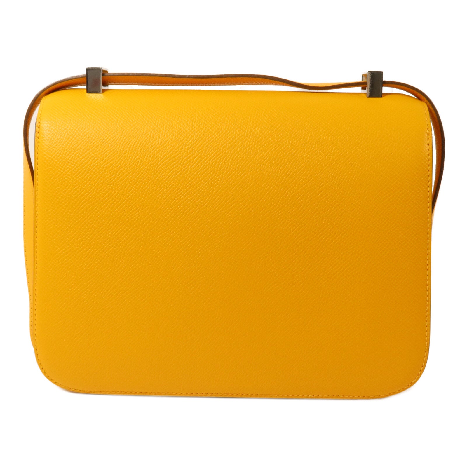 HERMES Epsom皮革Constance 24肩背袋Jaune d'Or