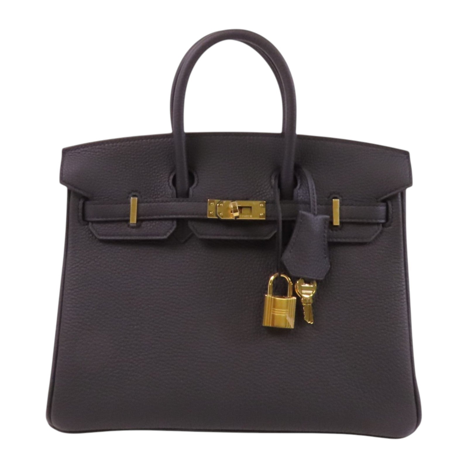 HERMES Togo皮革Birkin 25金扣手挽袋