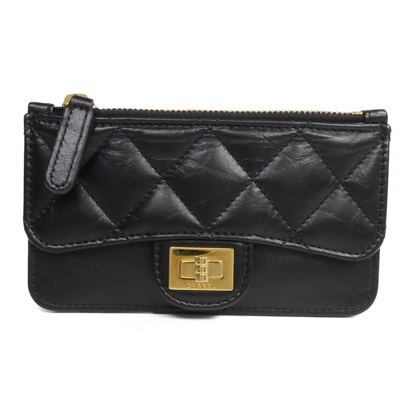 CHANEL 羊皮皮革2.55 Card Case卡片套