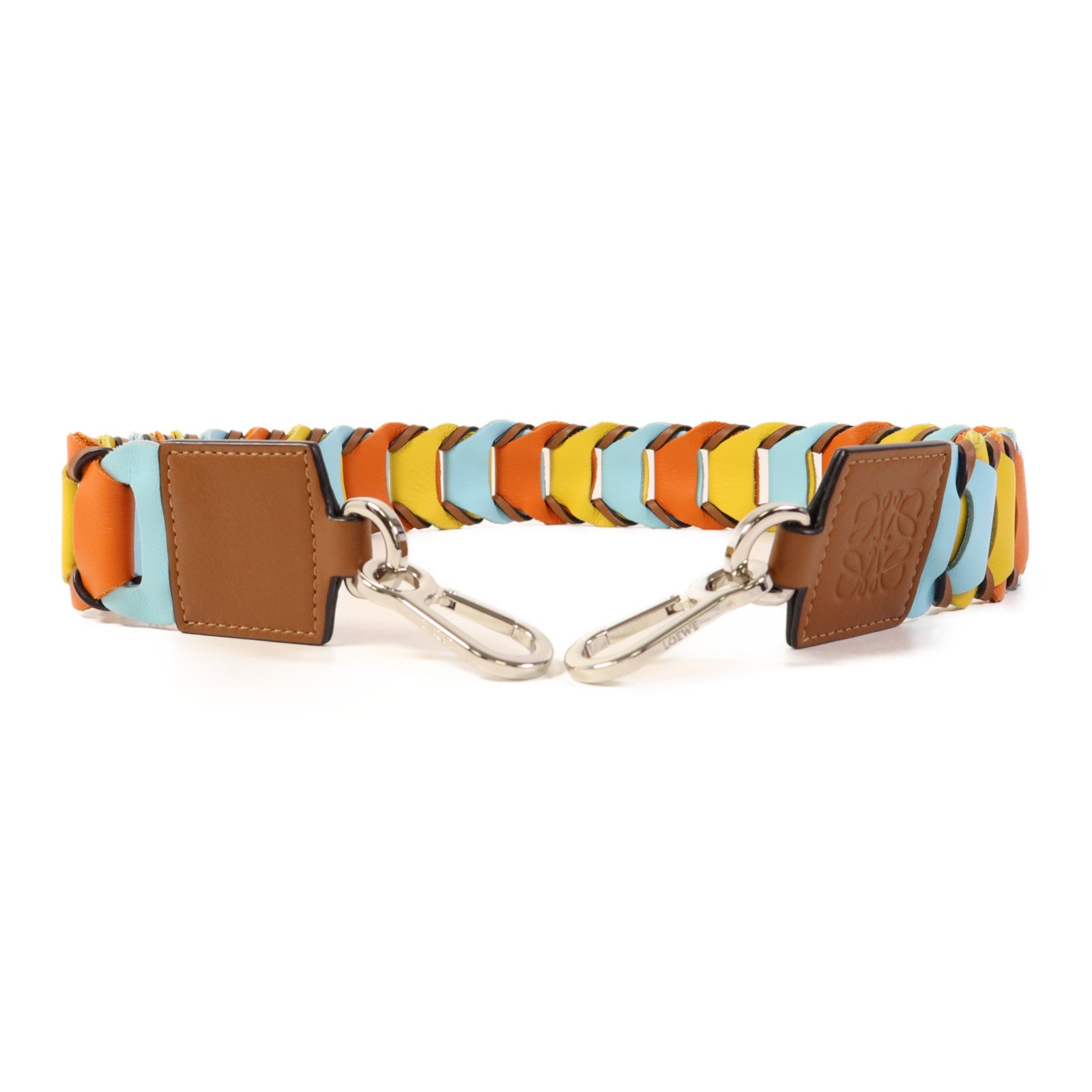 LOEWE 牛皮皮革Strap銀扣掛飾