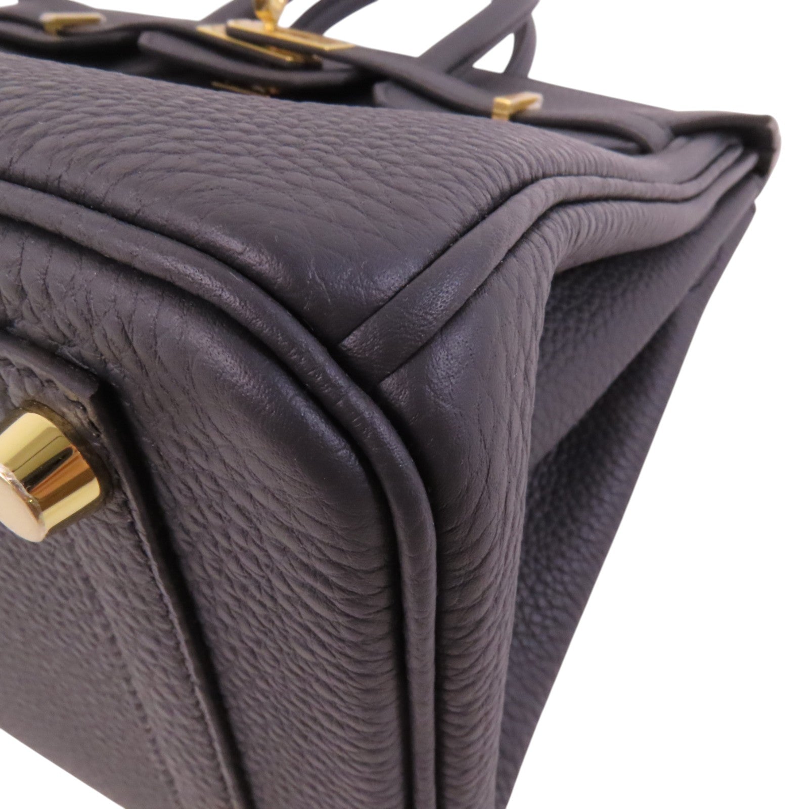 HERMES Togo皮革Birkin 25金扣手挽袋