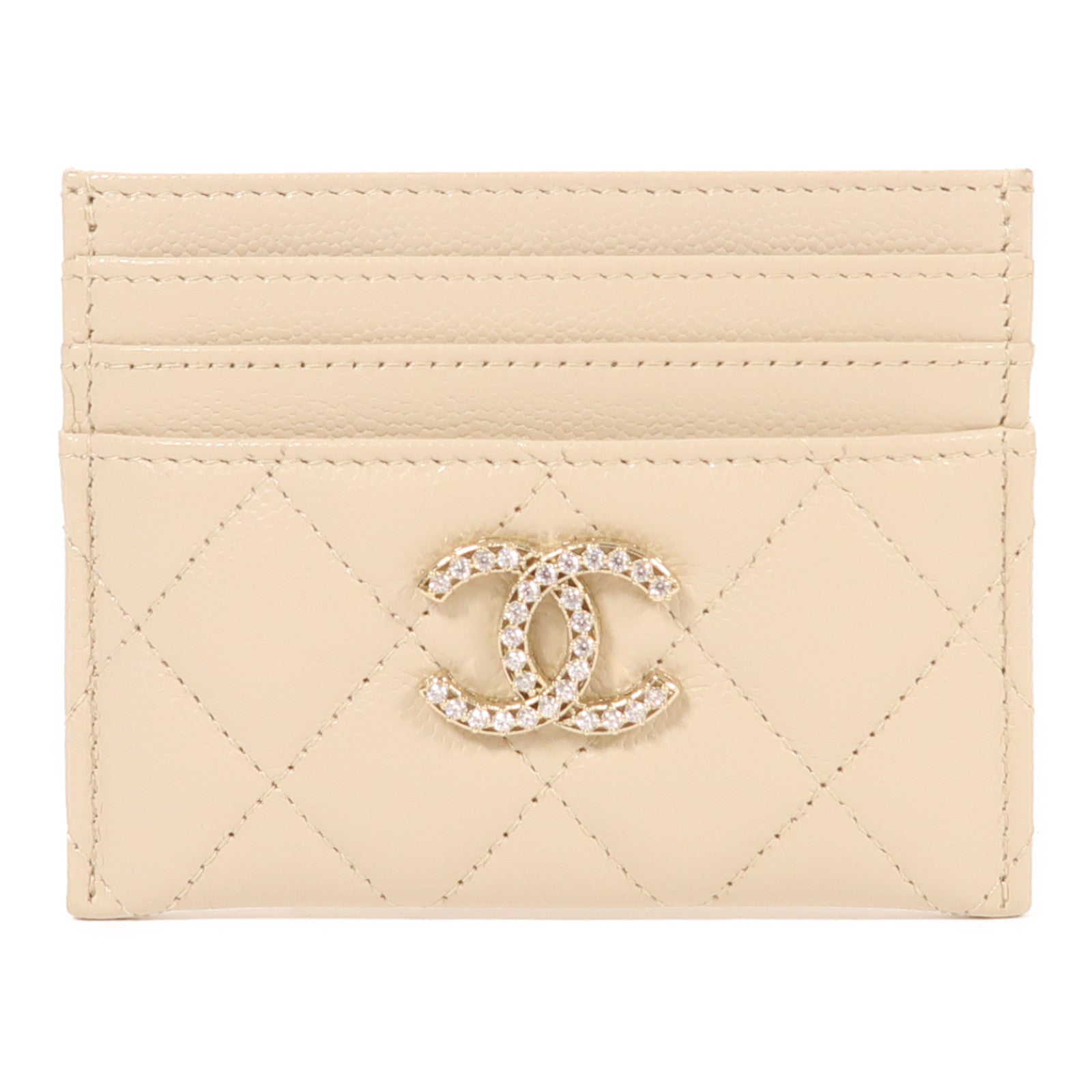 CHANEL 牛皮皮革Card Case金扣卡片套