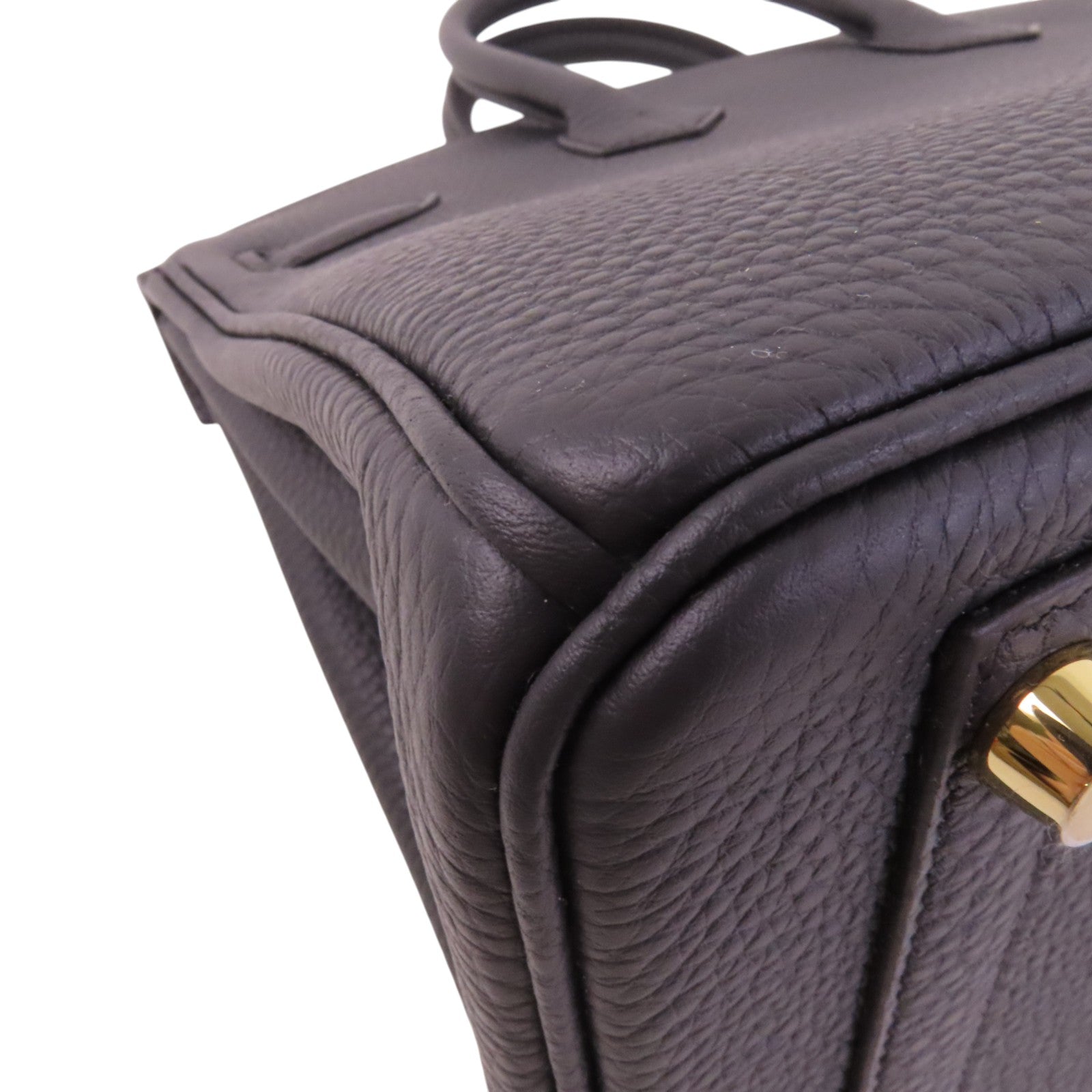 HERMES Togo皮革Birkin 25金扣手挽袋