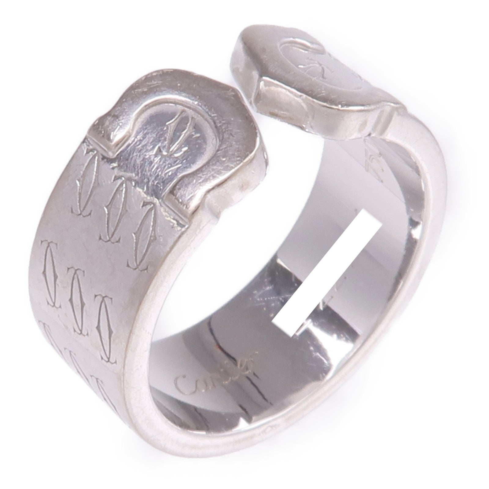 CARTIER 18K白金C2 Ring戒指Cartier#53/US#6.5