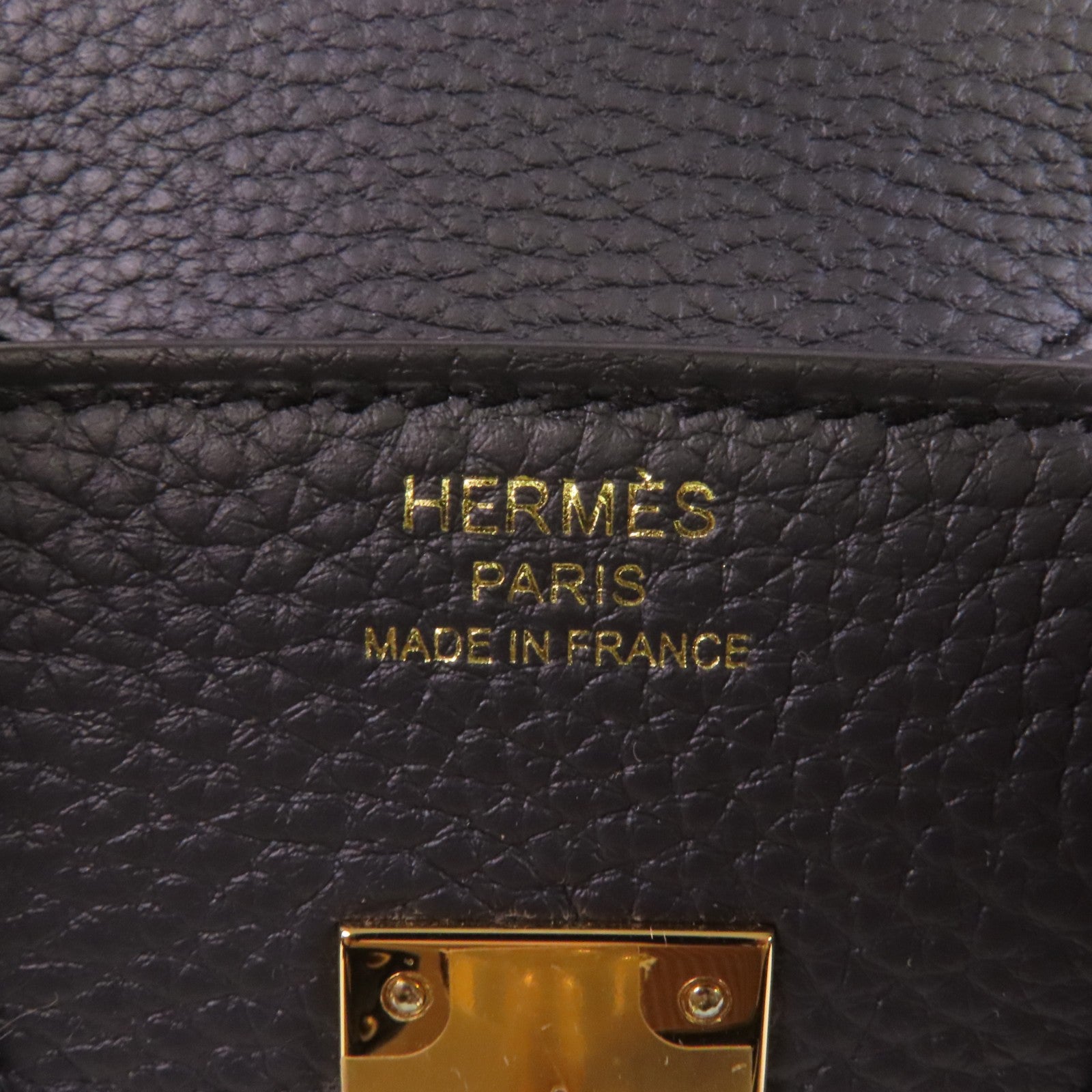 HERMES Togo皮革Birkin 25金扣手挽袋