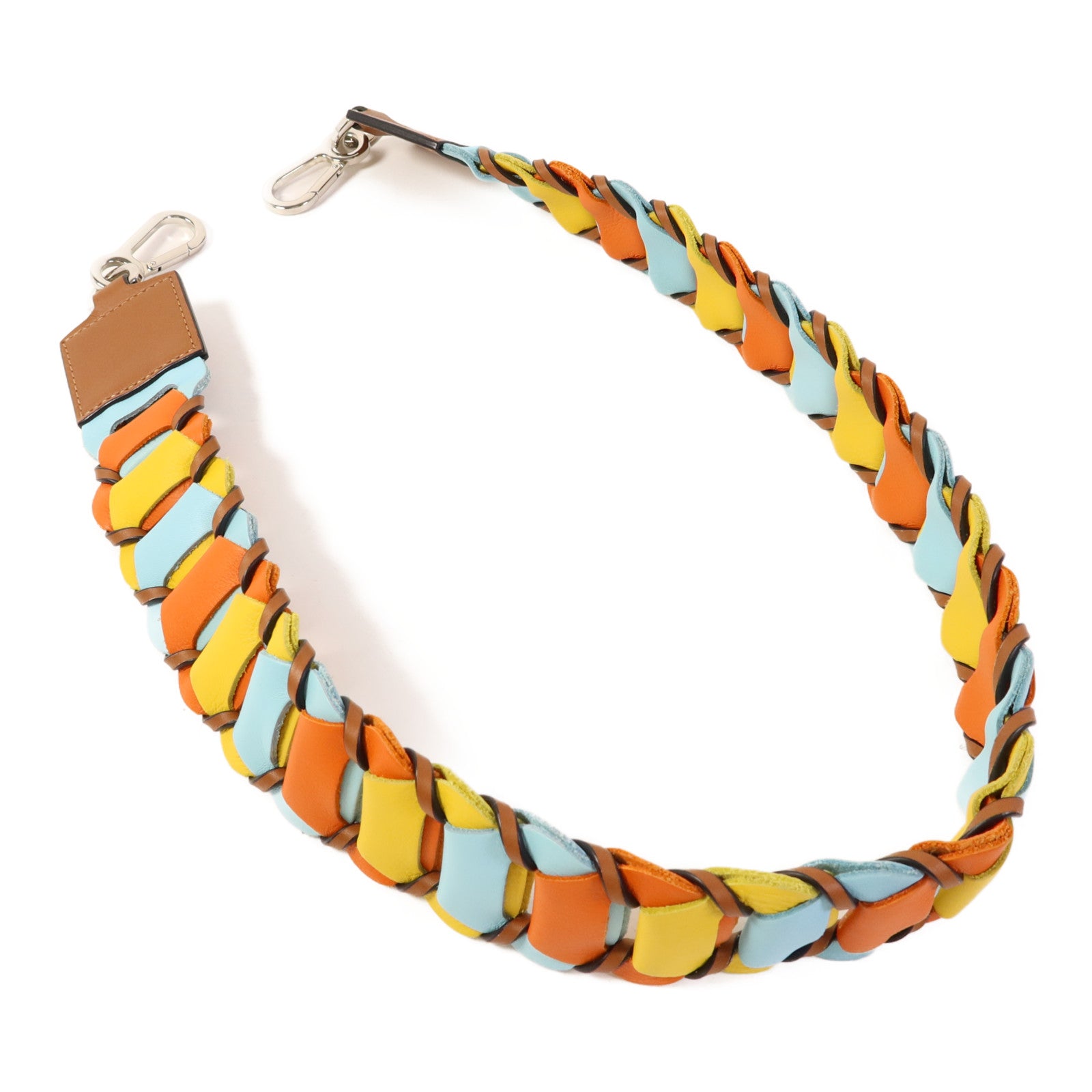 LOEWE 牛皮皮革Strap銀扣掛飾