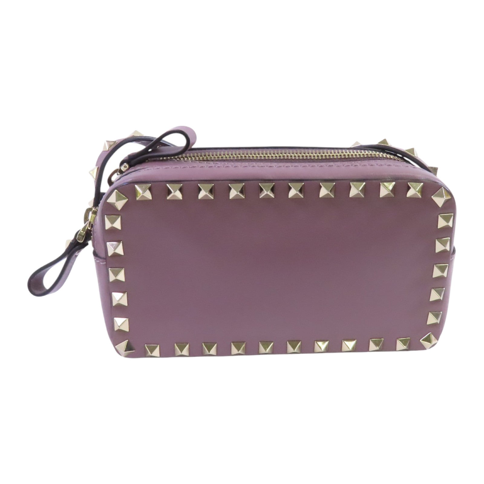 Valentino 牛皮皮革Rockstud Shoulder Bag金扣肩背袋