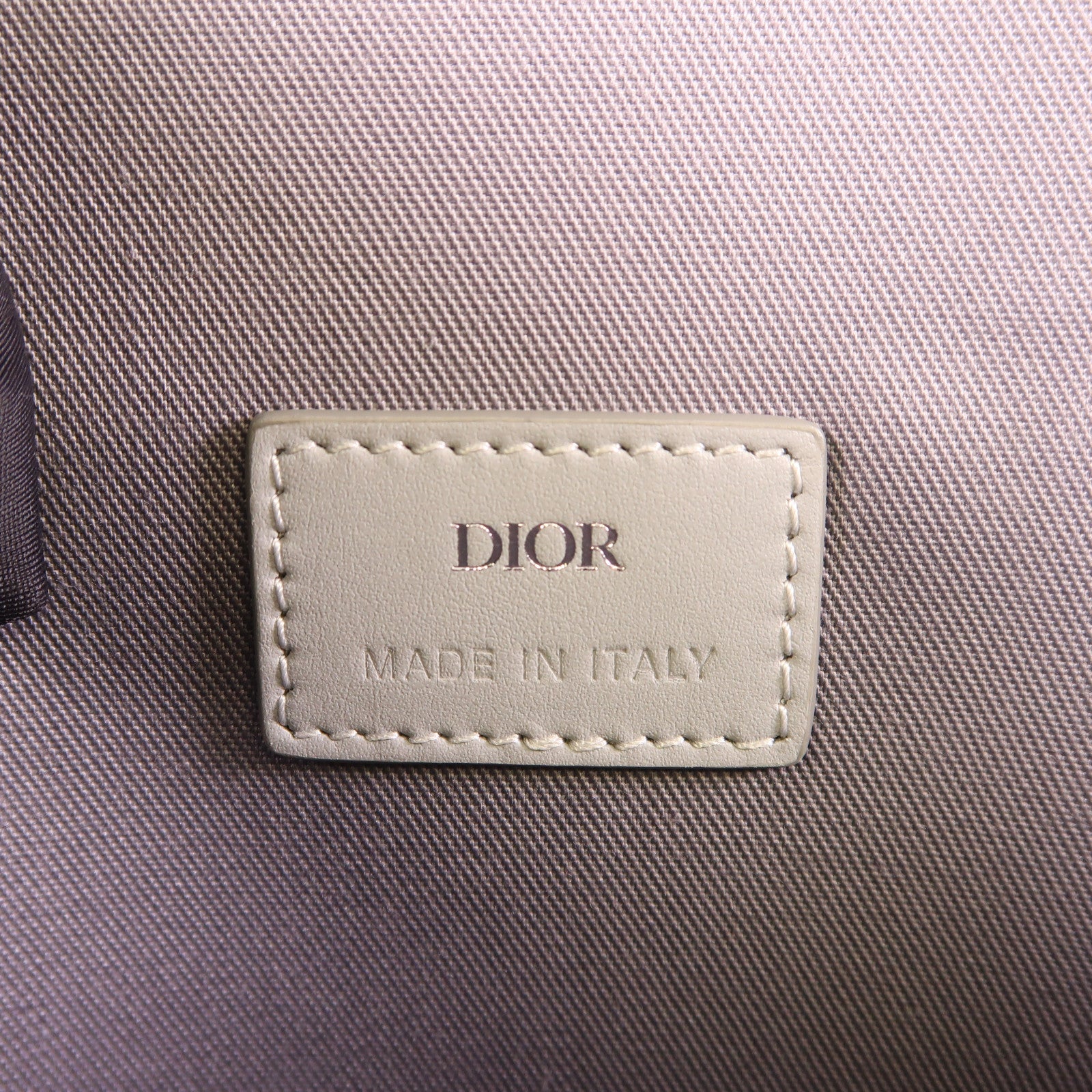 Dior 塗層帆布Hit The Road銀扣手拿包