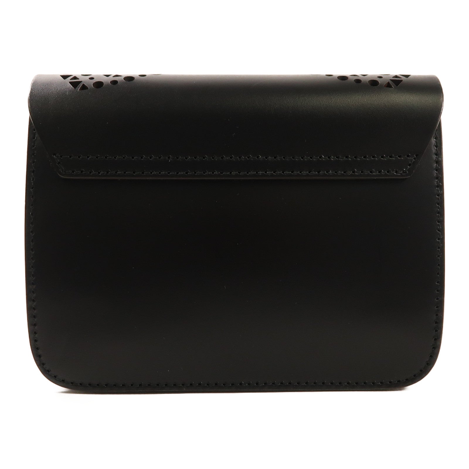 Furla 牛皮皮革Chain Shoulder金扣鏈帶肩背袋