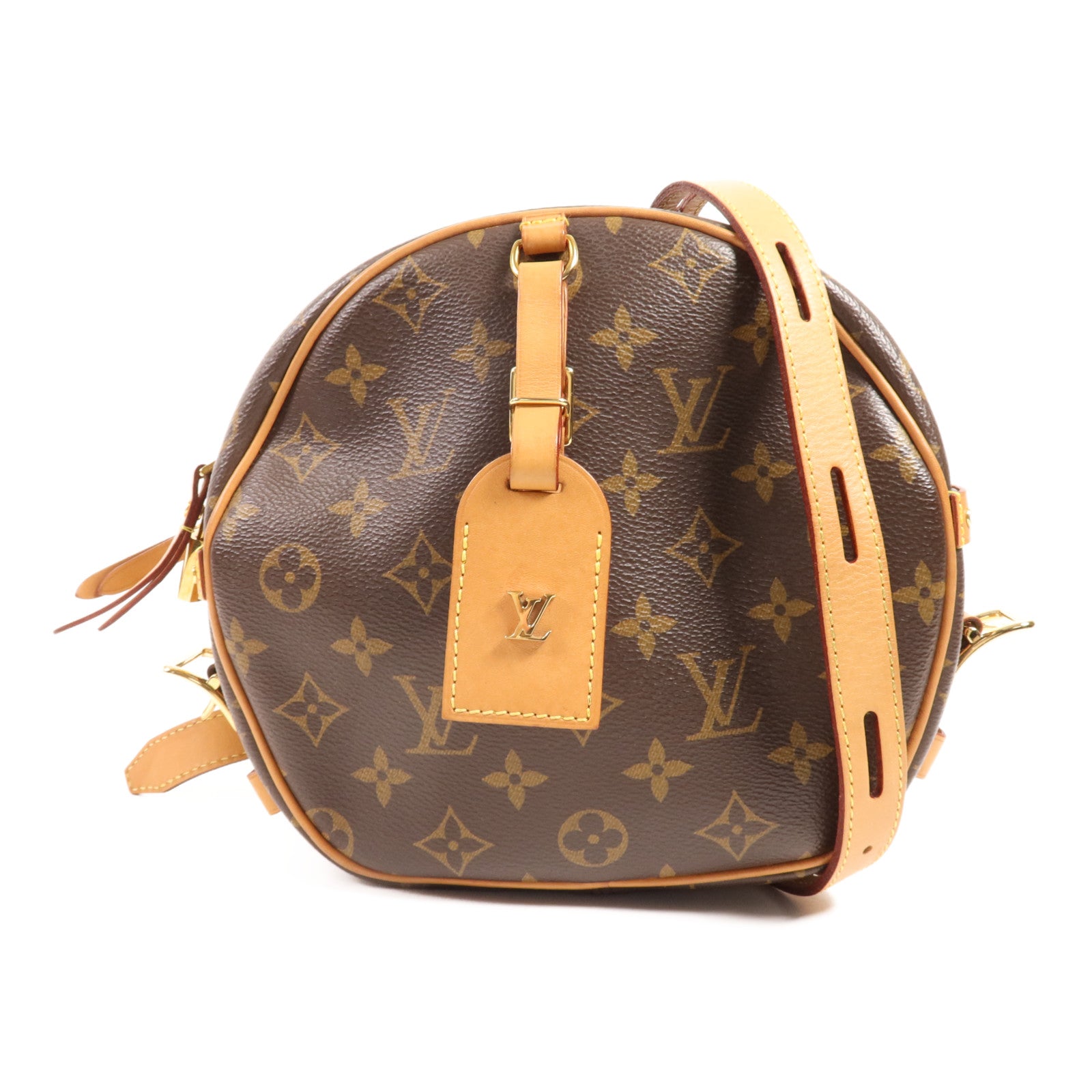 LOUIS VUITTON Monogram Boite Chapeau Souple MM金扣肩背袋