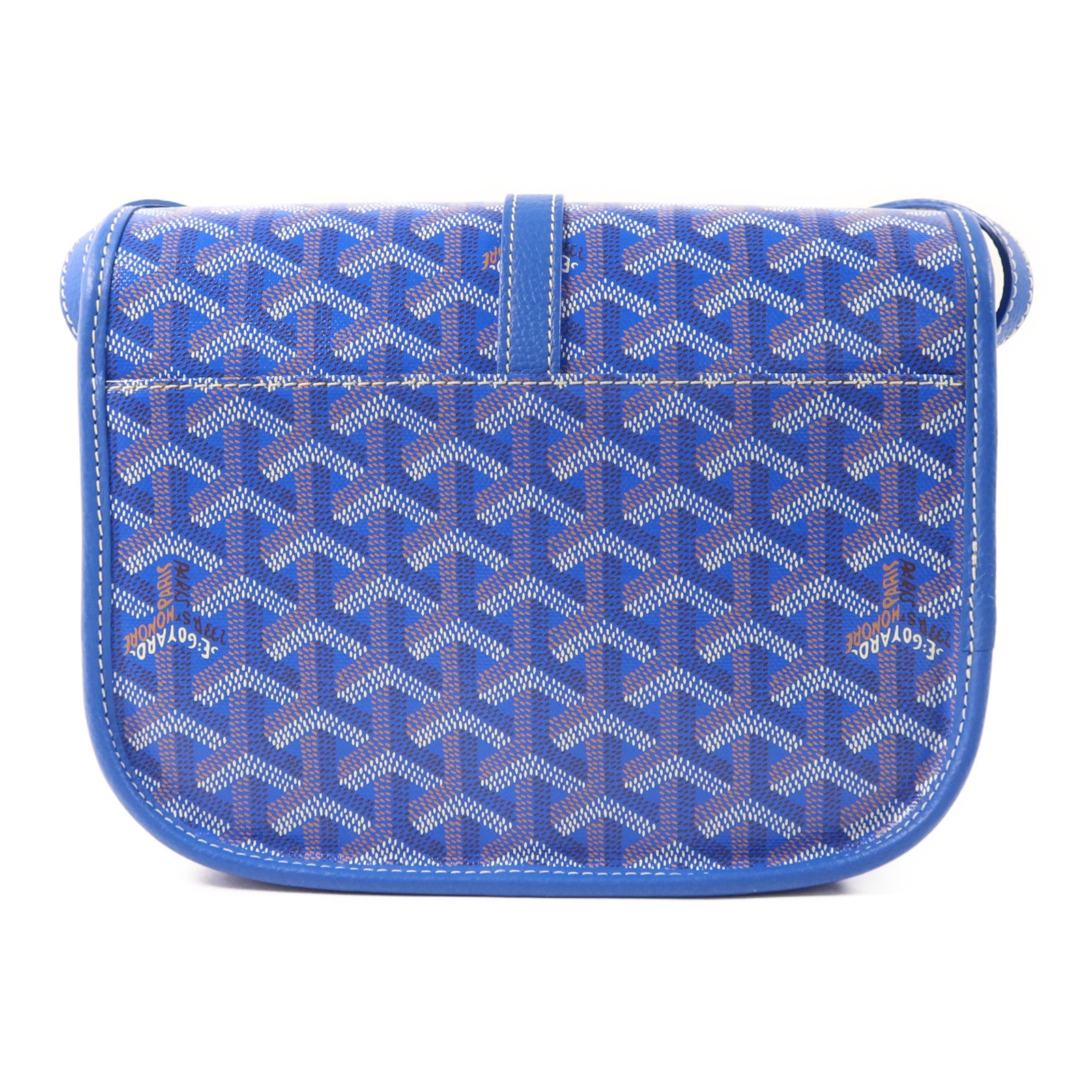 GOYARD 塗層帆布Belvedere PM銀扣肩背袋