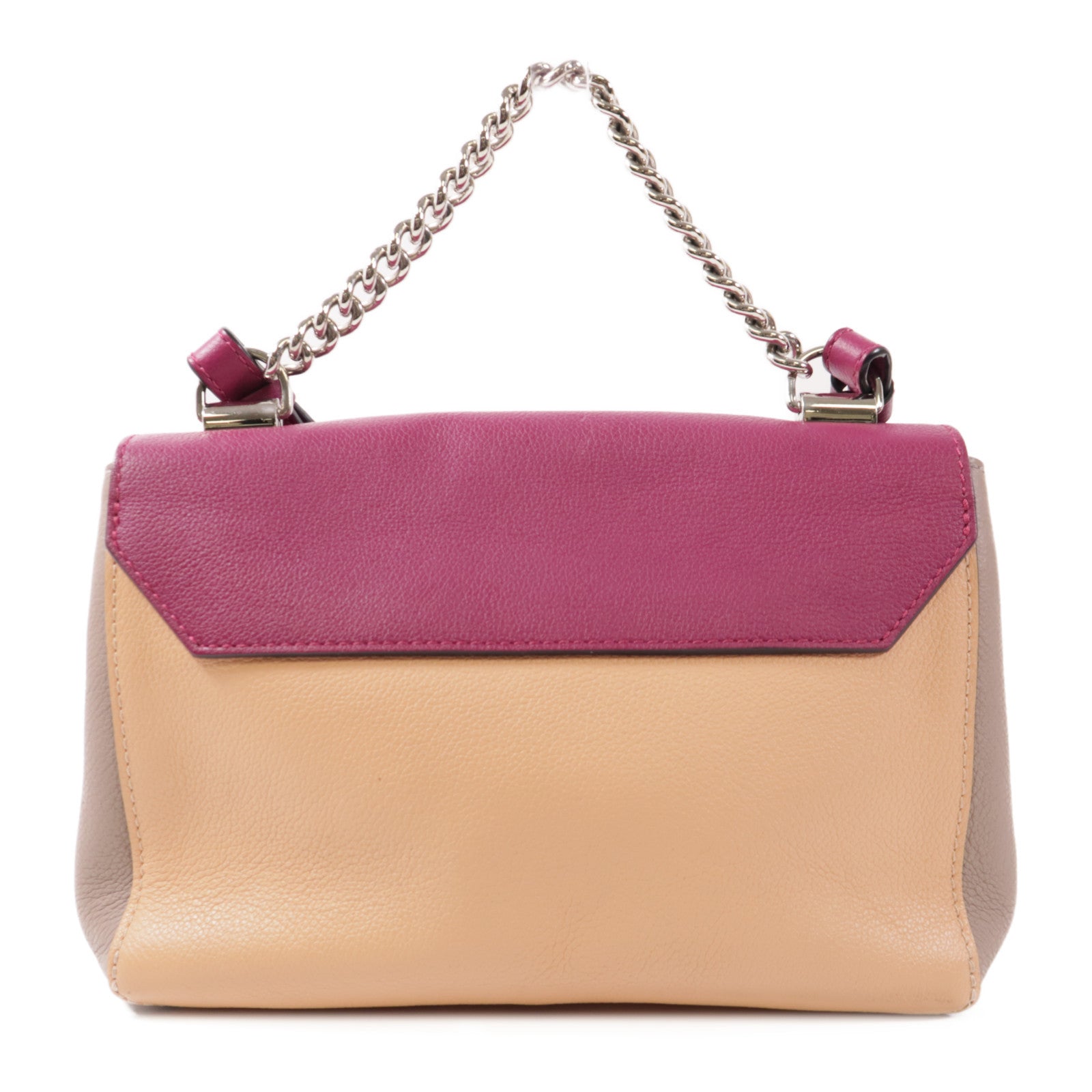 LOUIS VUITTON LV SHW Lockme II BB 2 Way Bag M50599 Calfskin Purple/Orange/Grey