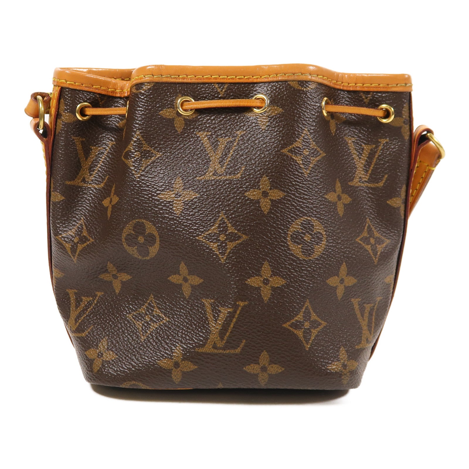 LOUIS VUITTON LV GHW Nano Noe Shoulder Crossbody Bag M41346 Monogram Brown