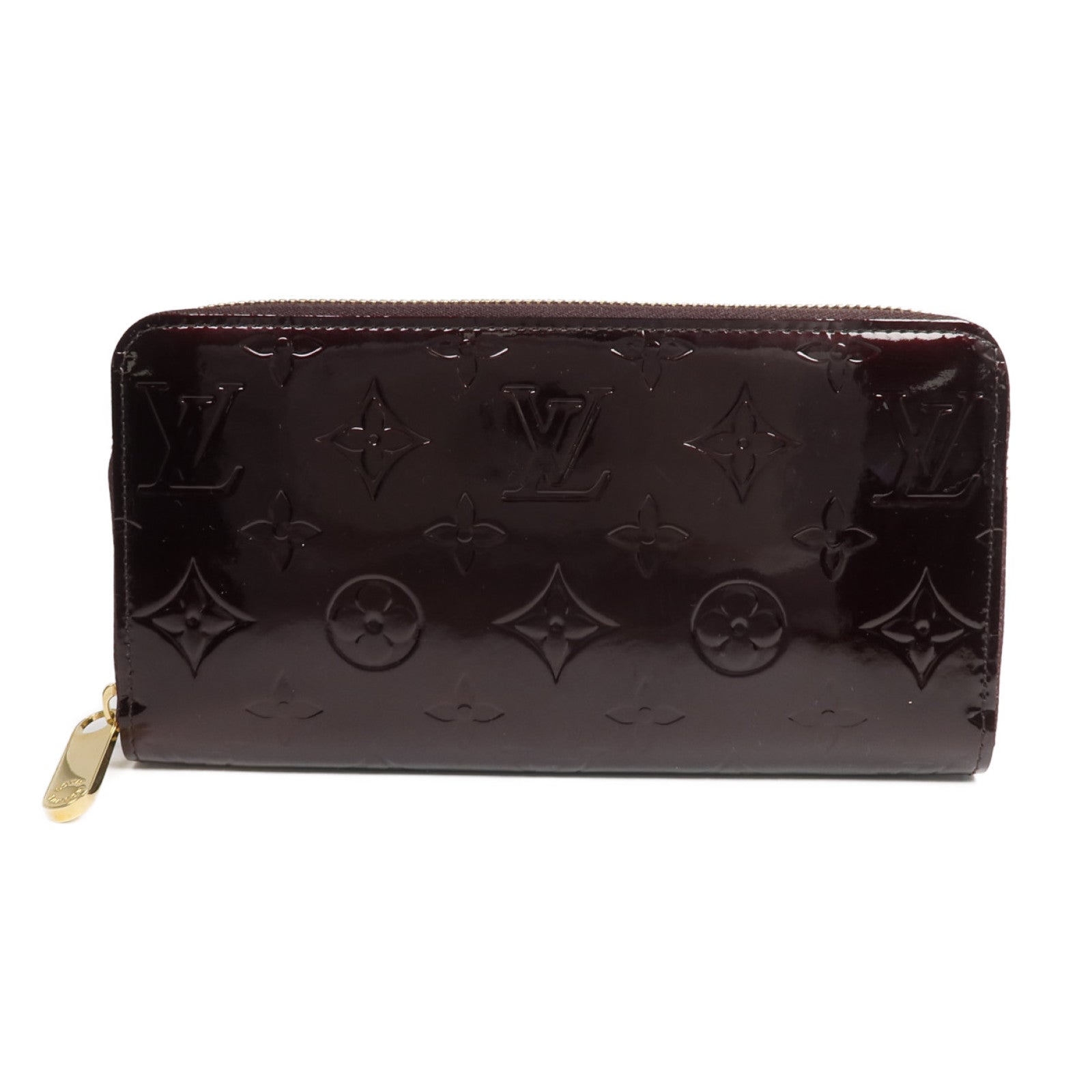 LOUIS VUITTON Monogram Vernis Zippy Long Wallet長錢包Amarante