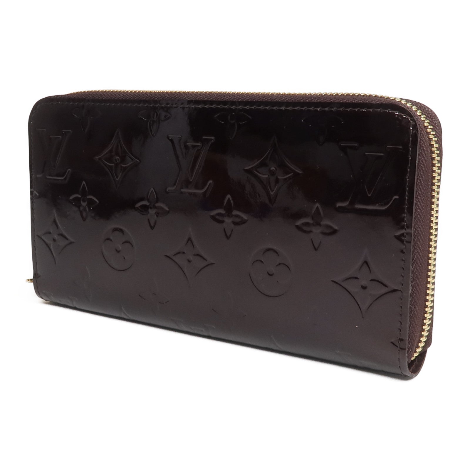 LOUIS VUITTON Monogram Vernis Zippy Long Wallet長錢包Amarante