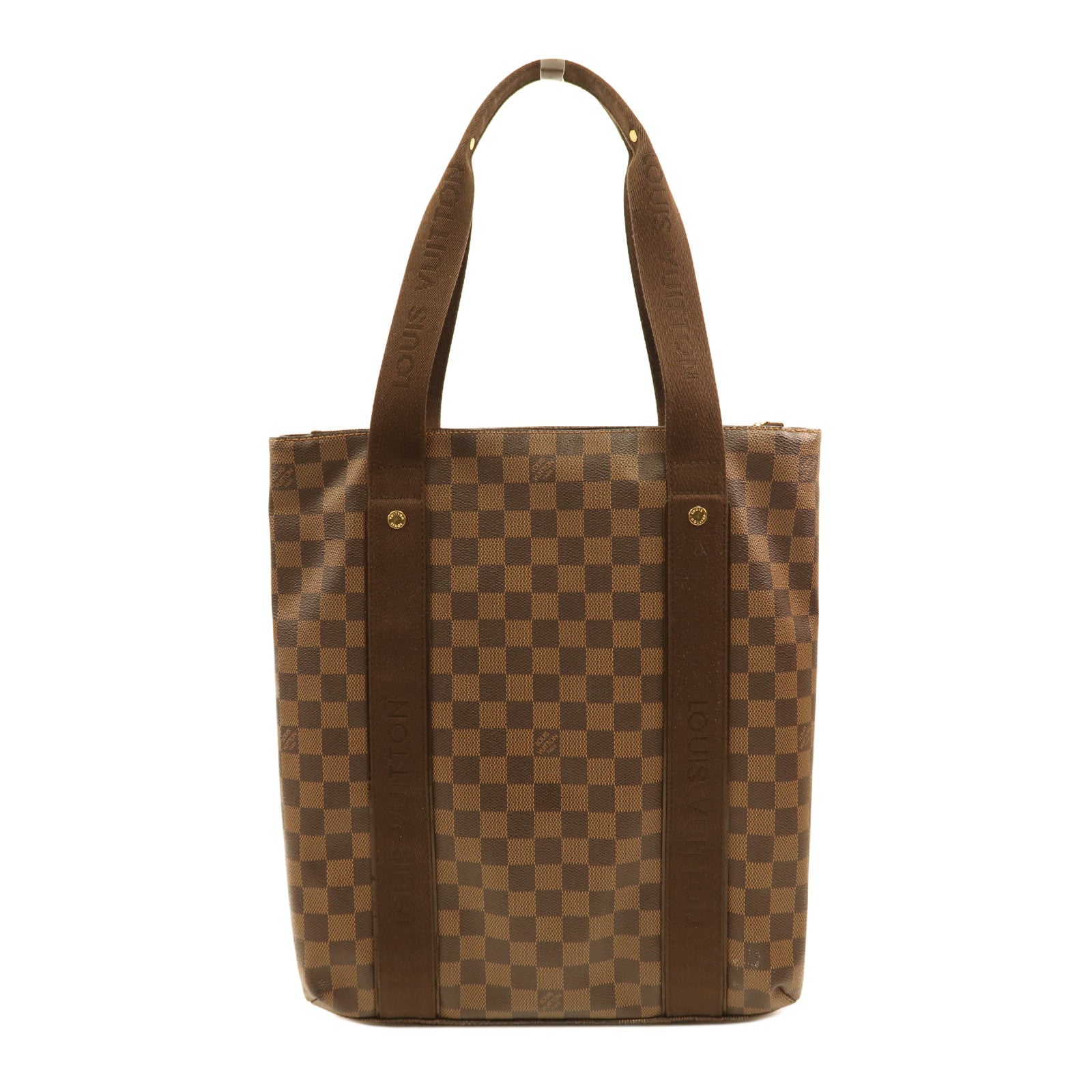 LOUIS VUITTON 【激減優惠】Damier Ebene Beaubourg金扣手挽袋啡色