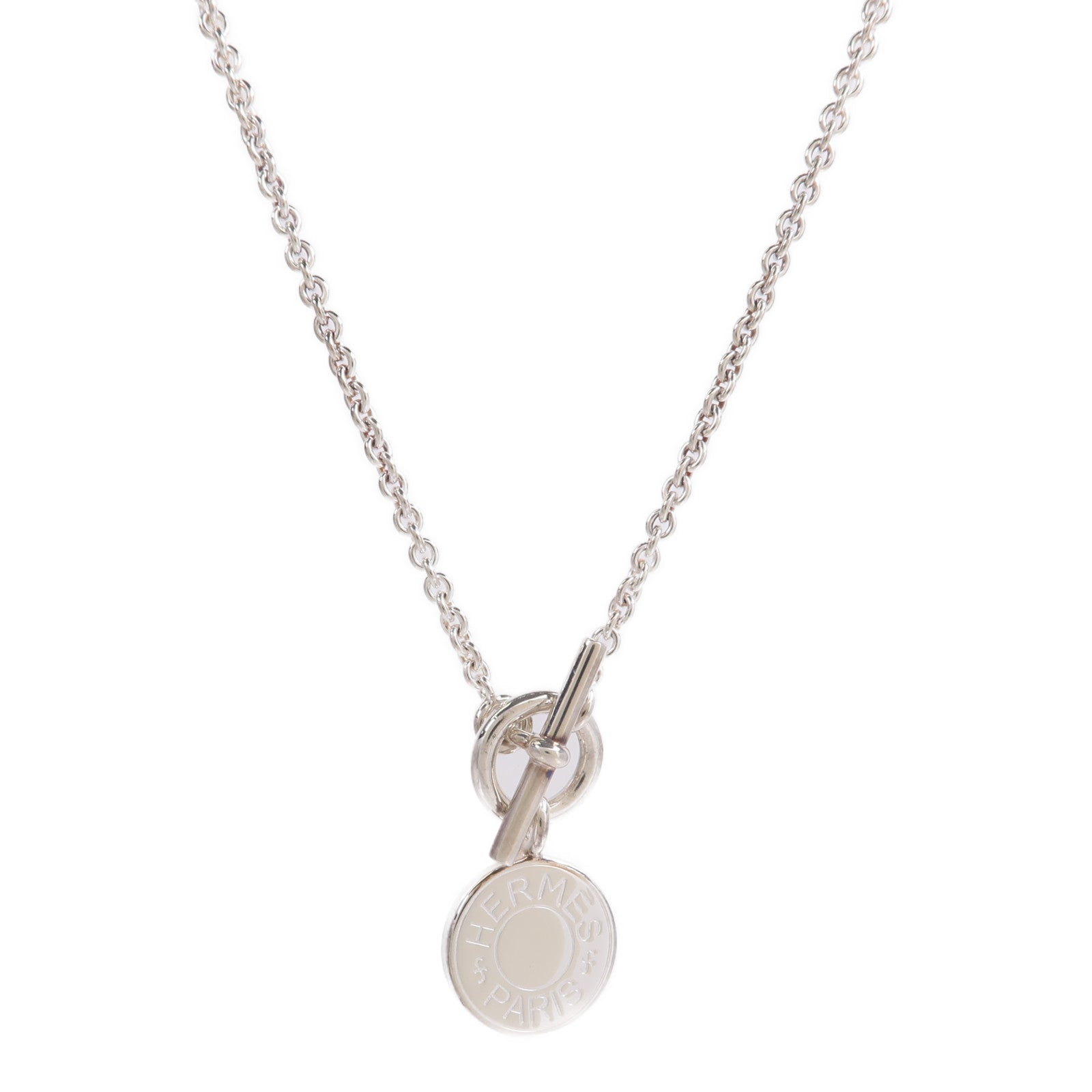 HERMES 925純銀Amulettes Ex-Libris Pendant項鍊