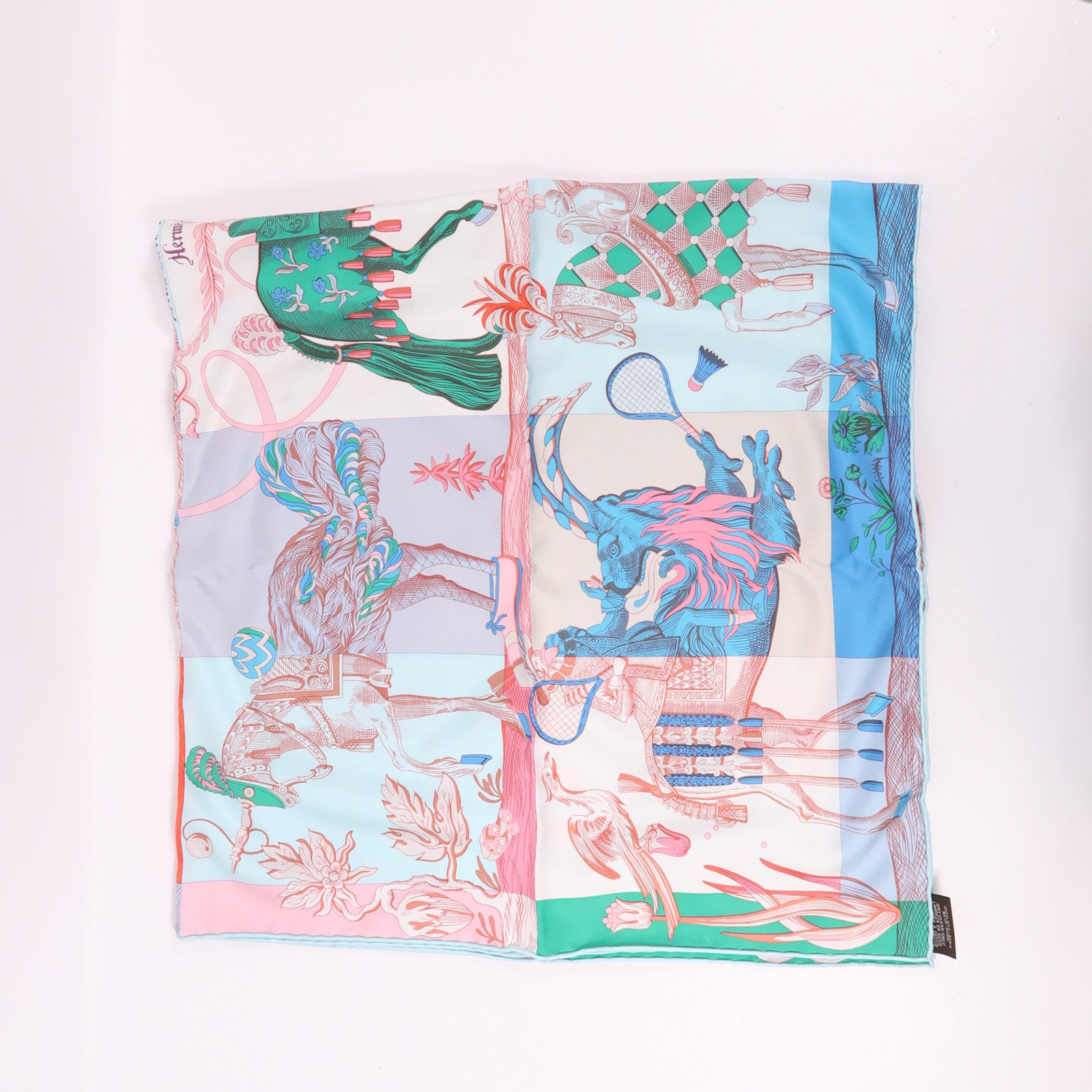HERMES 絲質Scarf 90X90絲巾