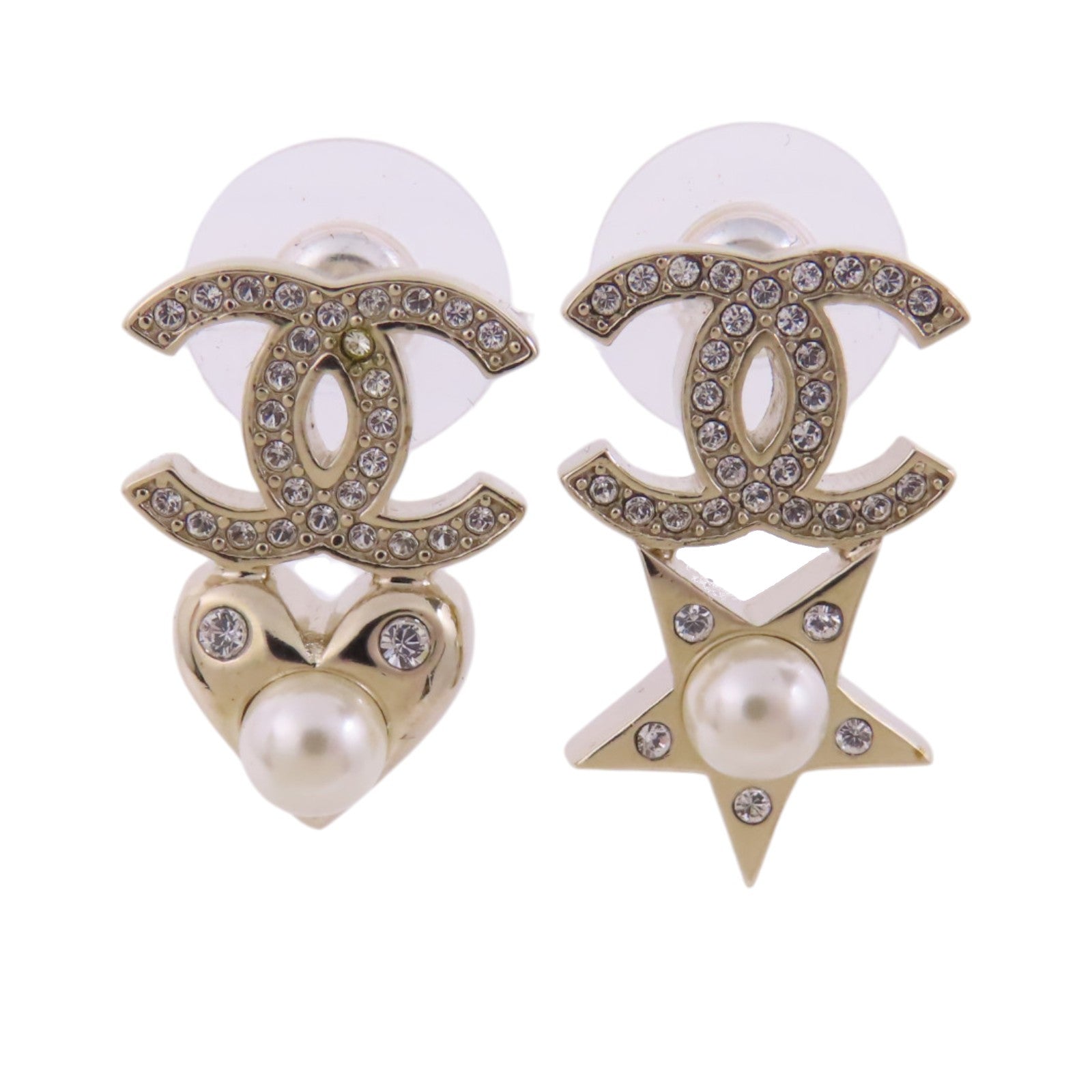 CHANEL 金屬/仿珍珠/水鑽Earrings耳環