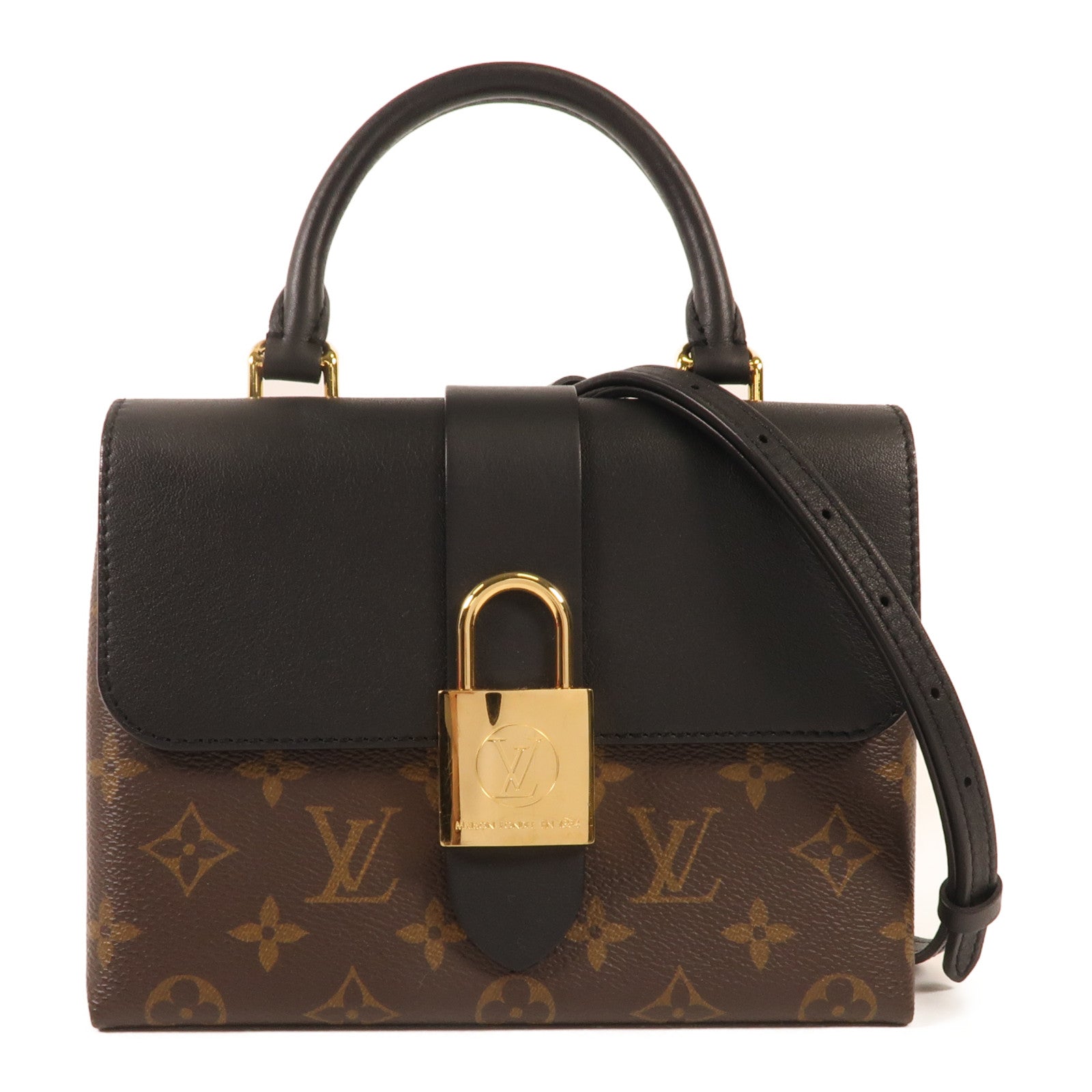 LOUIS VUITTON Monogram Locky BB金扣手挽肩背兩用袋