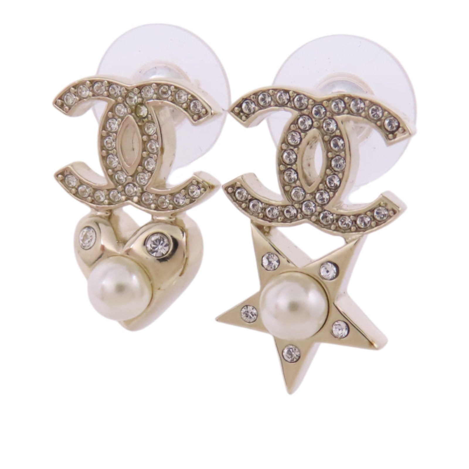 CHANEL 金屬/仿珍珠/水鑽Earrings耳環