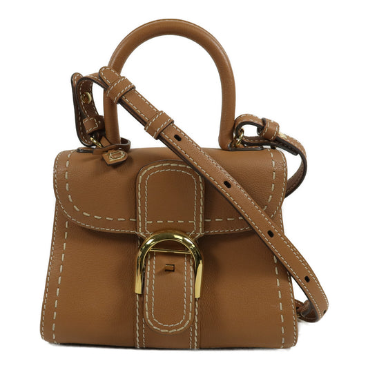 Delvaux 牛皮皮革Brillant Mini手挽肩背兩用袋
