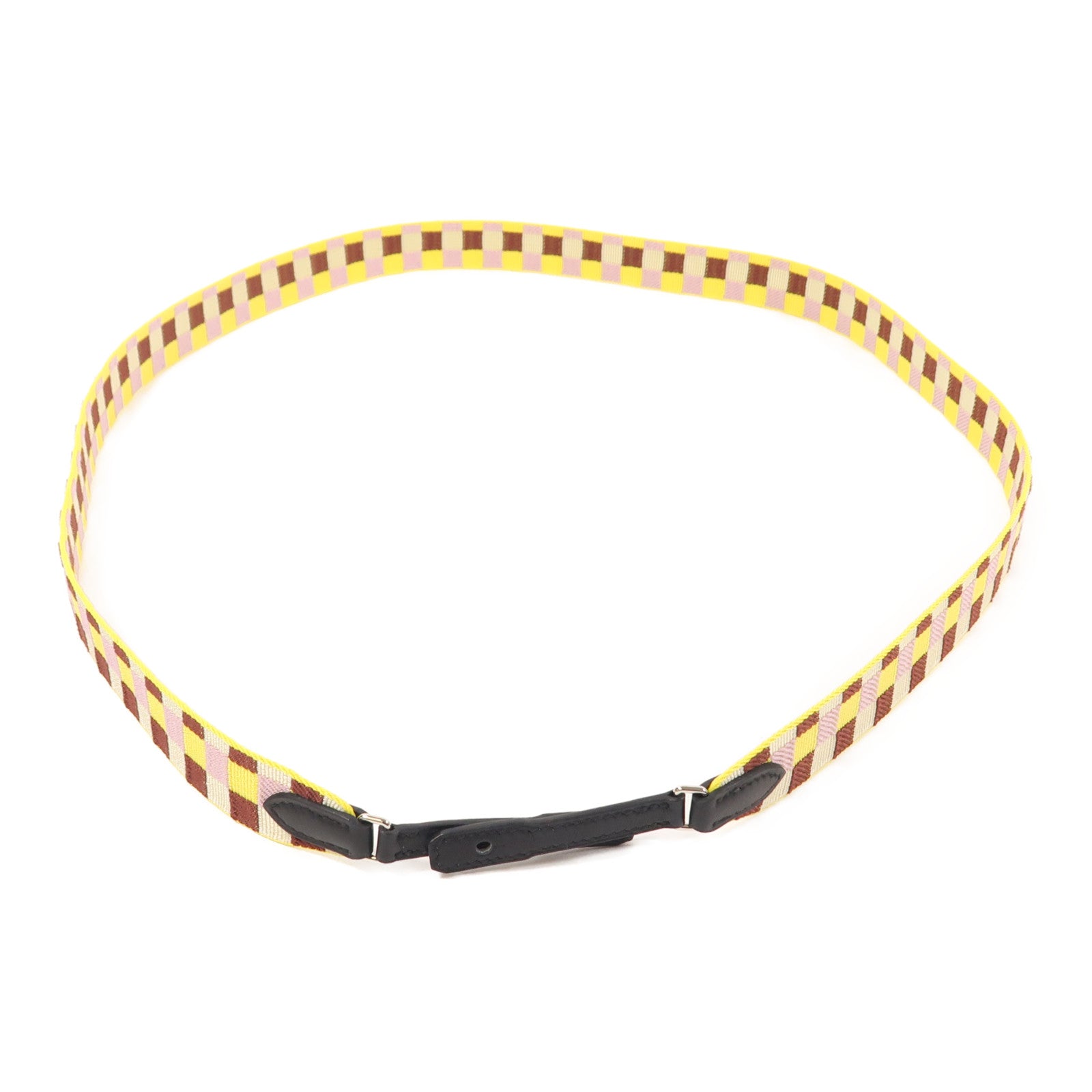 HERMES 【激減優惠】帆布Shoulder Strap銀扣肩背帶