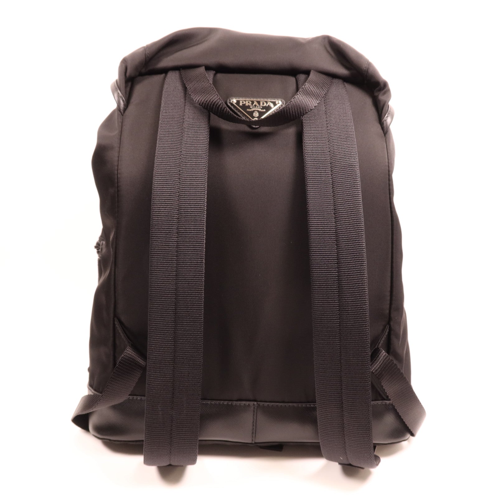 PRADA 尼龍Rucksack銀扣背包