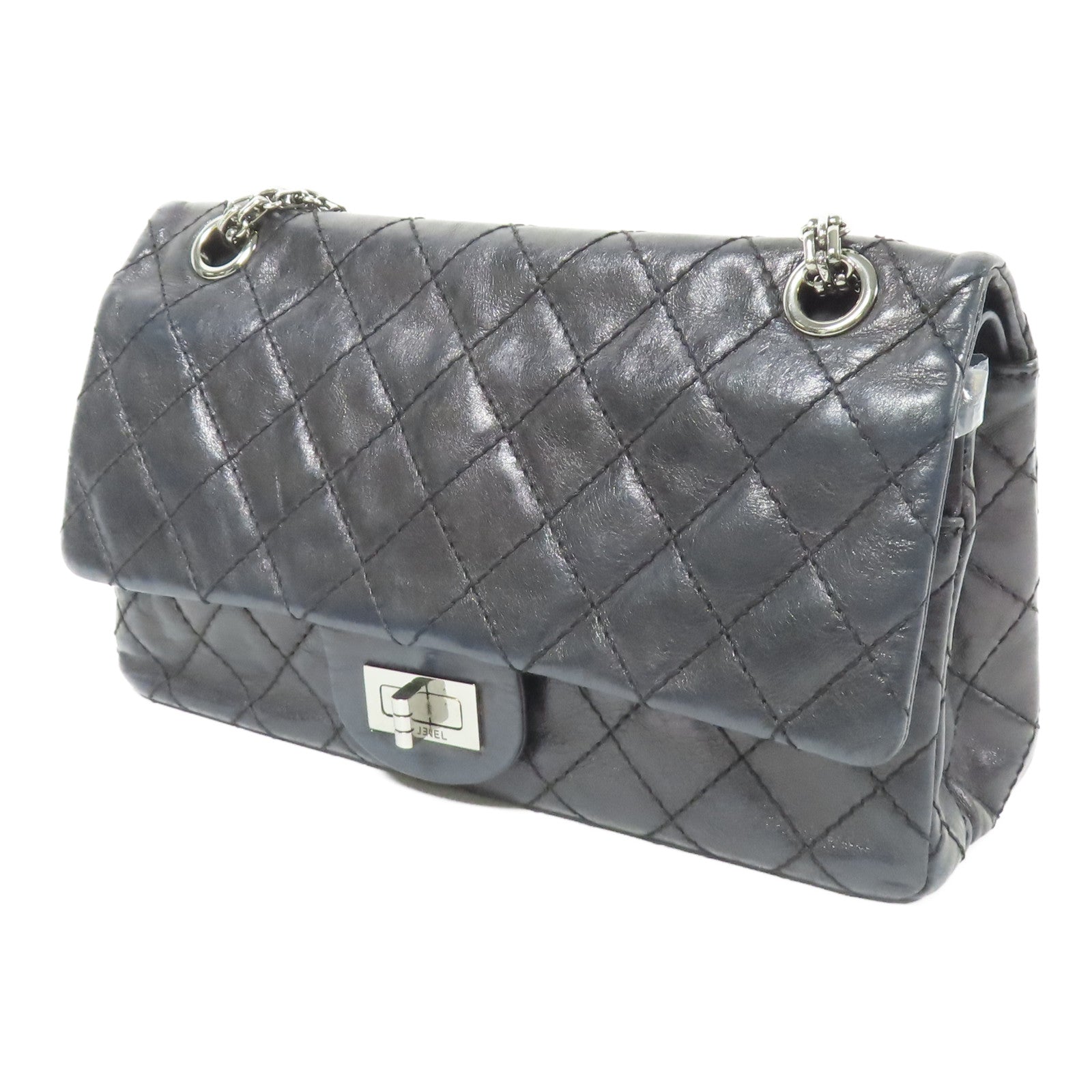 CHANEL 牛皮皮革2.55 Chain Shoulder鏈帶肩背袋