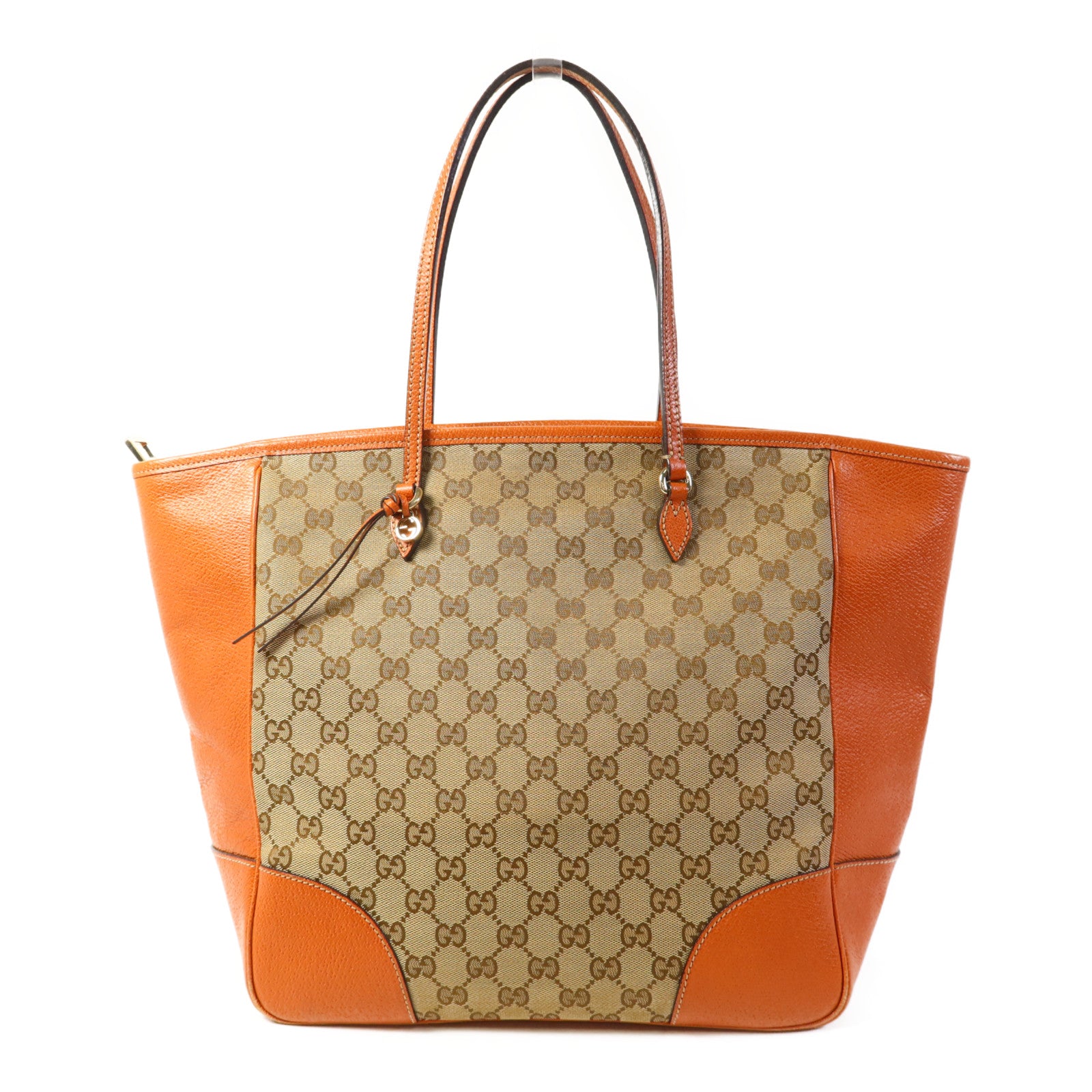 GUCCI 帆布Bree Tote Bag金扣手挽袋