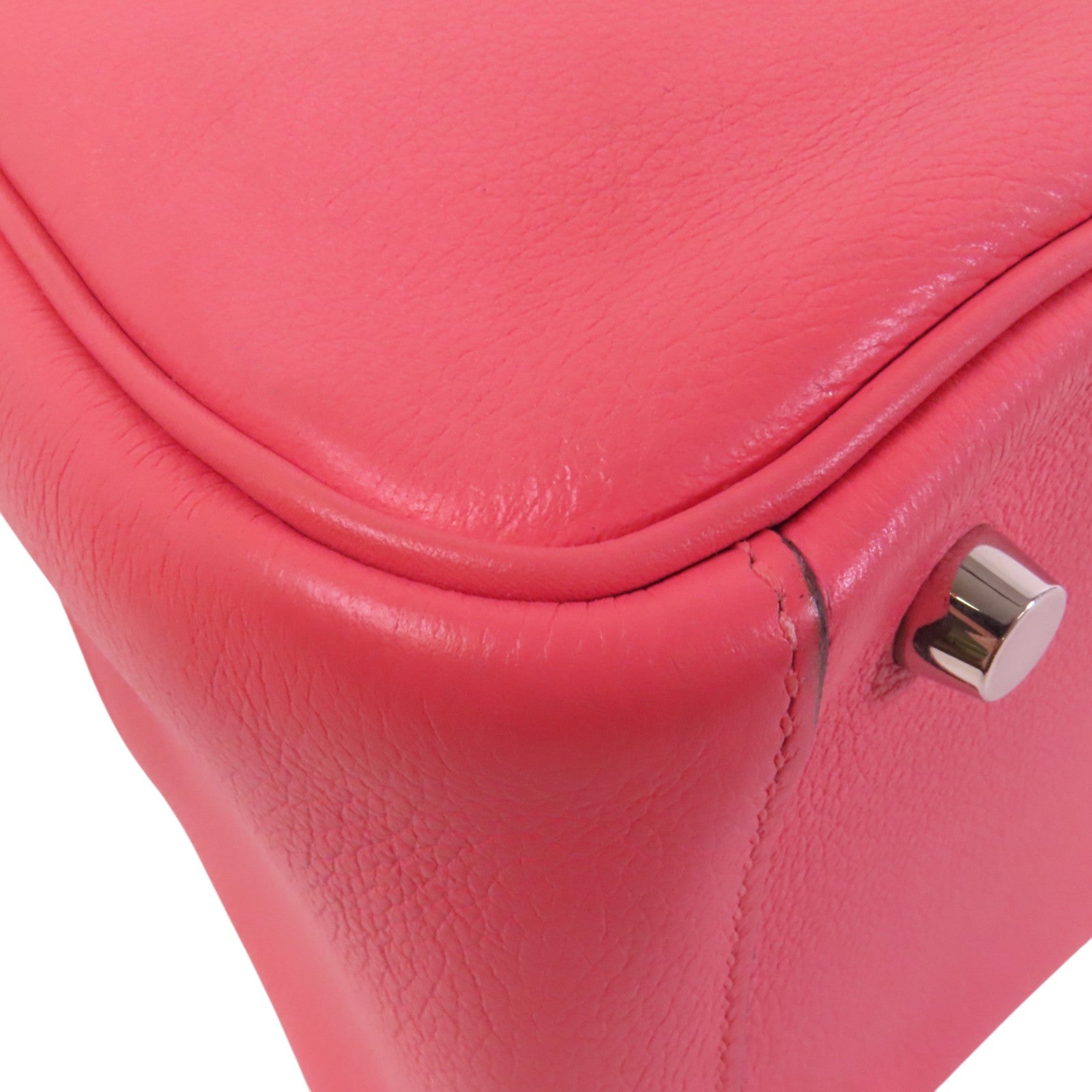 HERMES Evercolor皮革Lindy 26銀扣肩背袋