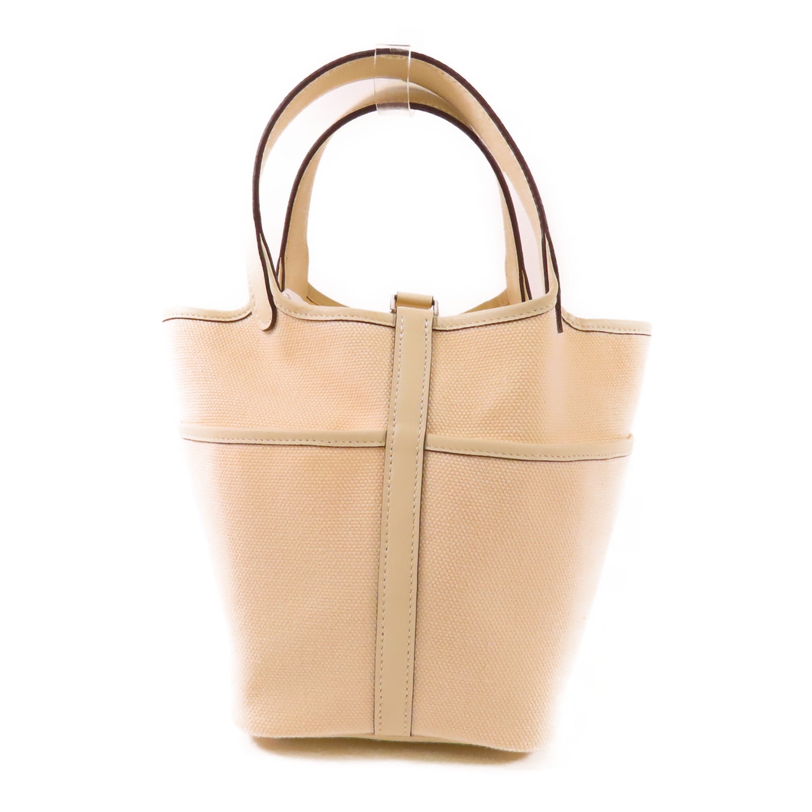 HERMES 帆布Picotin PM Cargo挽袋Nata