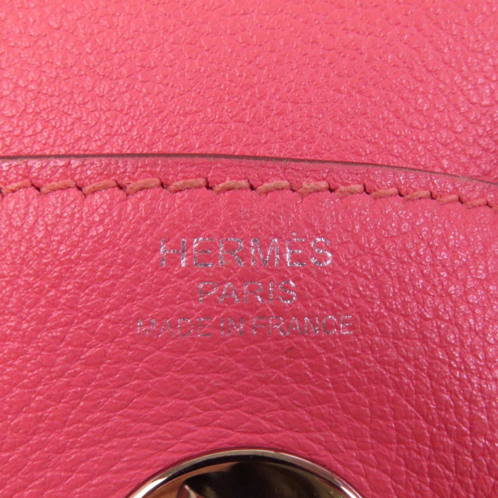 HERMES Evercolor皮革Lindy 26銀扣肩背袋