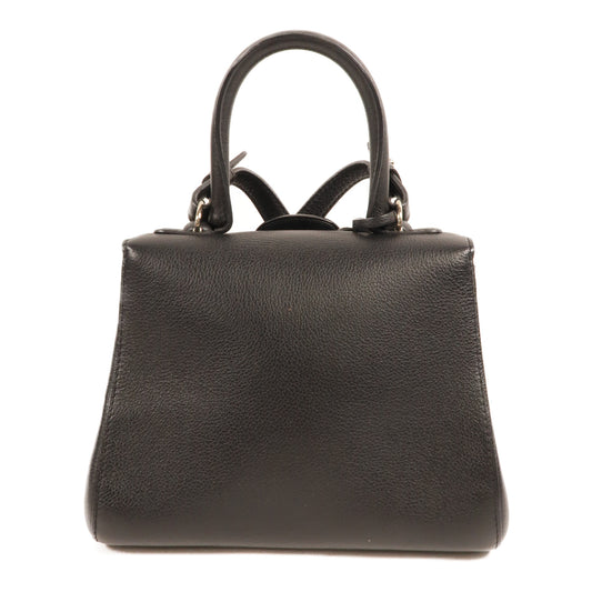 Delvaux 牛皮皮革Brillant Mini手挽肩背兩用袋