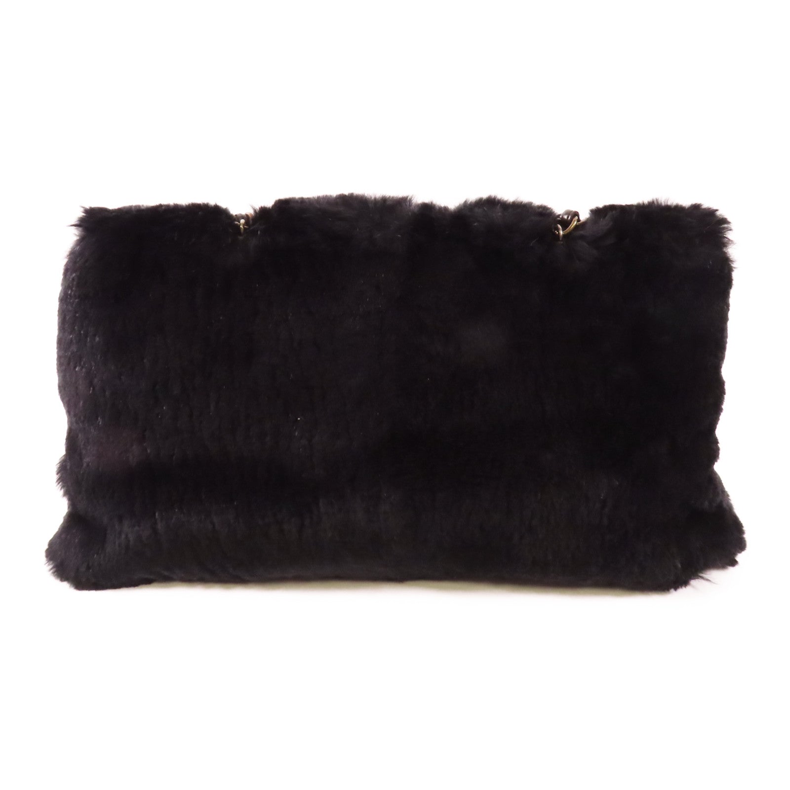 CHANEL 【激減優惠】兔毛Shoulder Bag鏈帶肩背袋