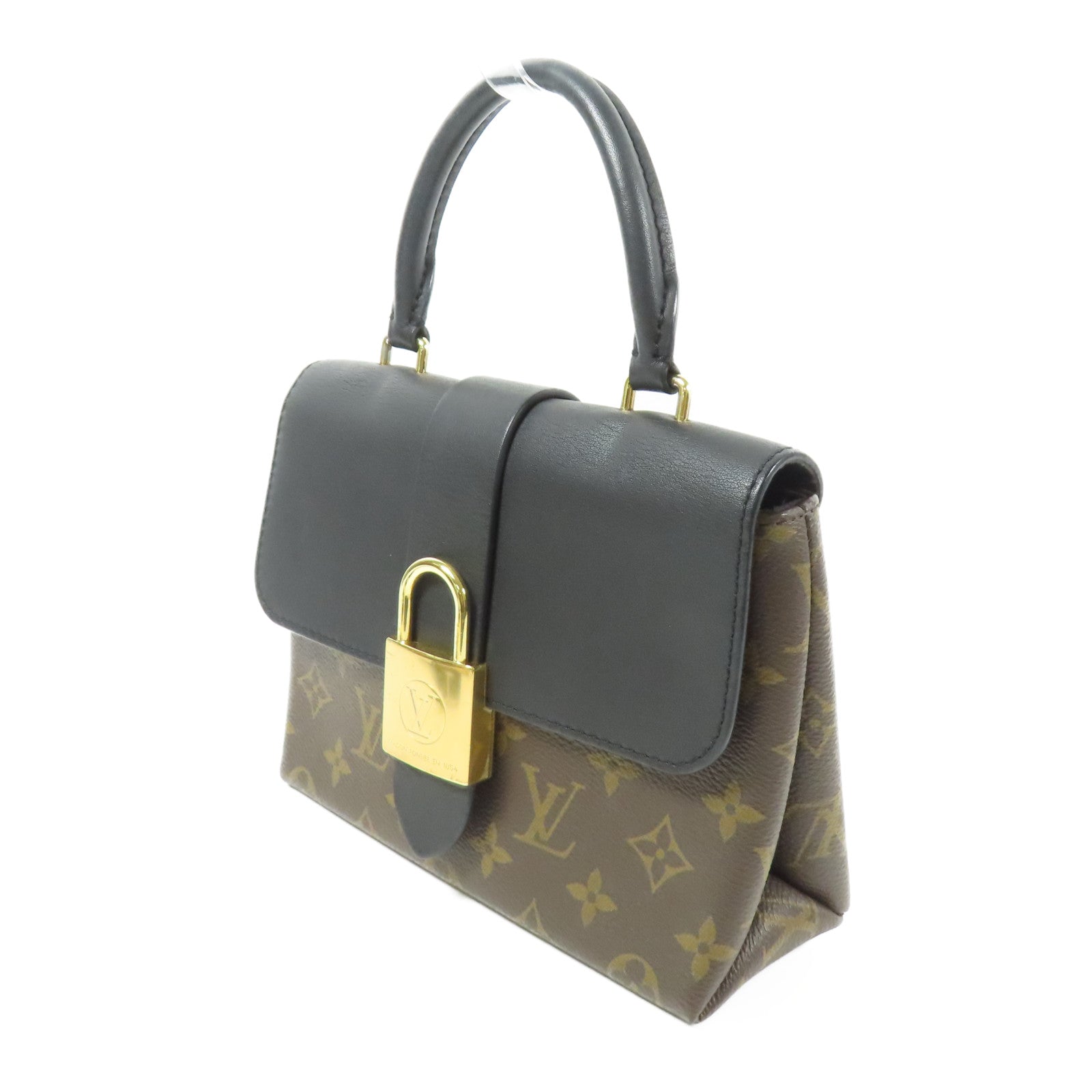 LOUIS VUITTON Monogram Locky BB金扣手挽肩背兩用袋